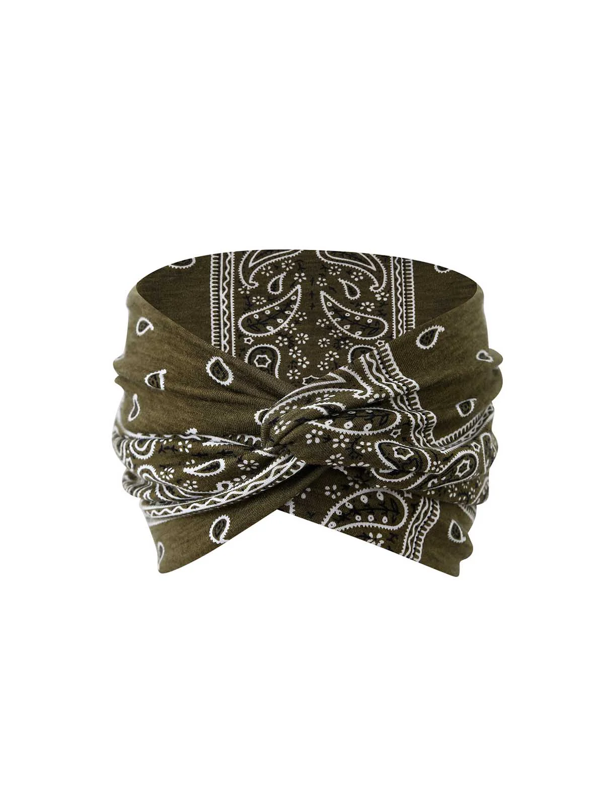 18cm Paisley Print Elastic Cotton Sport Headband Hair Accessory - Image 3