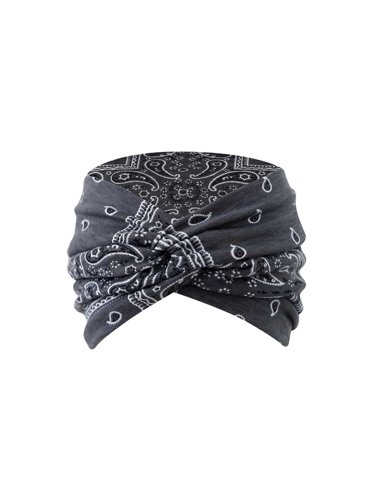 18cm Paisley Print Elastic Cotton Sport Headband Hair Accessory - Image 8