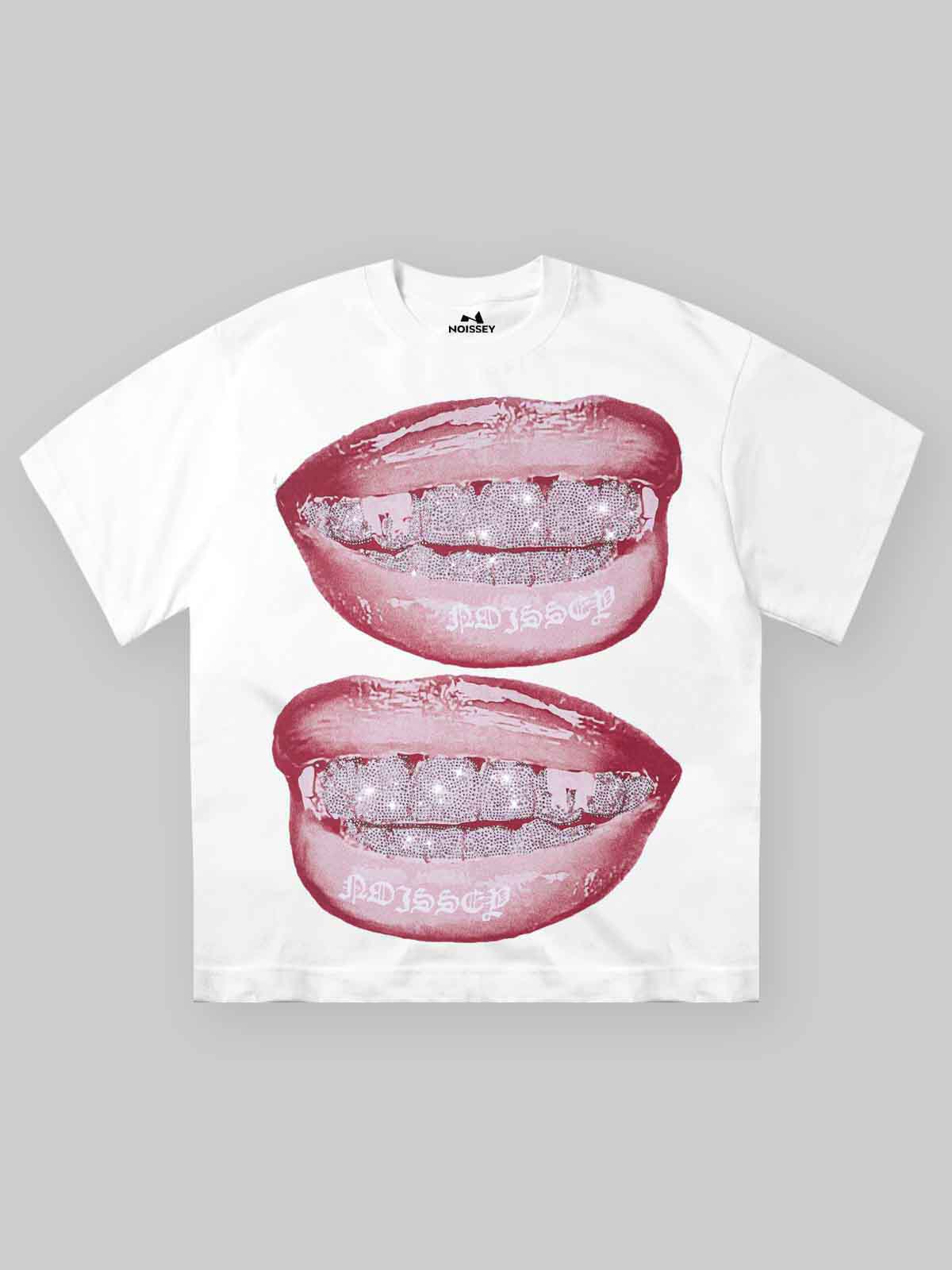 3D Rhinestone Grillz Tee | Authentic "Iced Out" Crystal Detail | NOISSEY - Image 7
