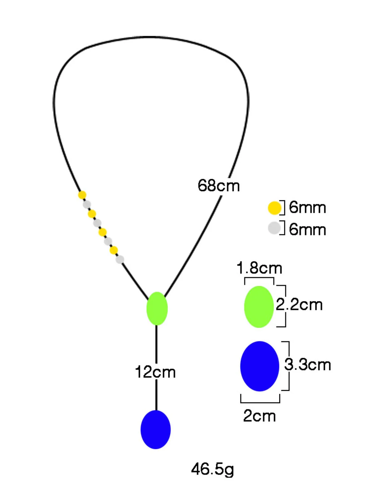 6mm HipHop Rosary Stainless Steel Bead Necklace - Image 7