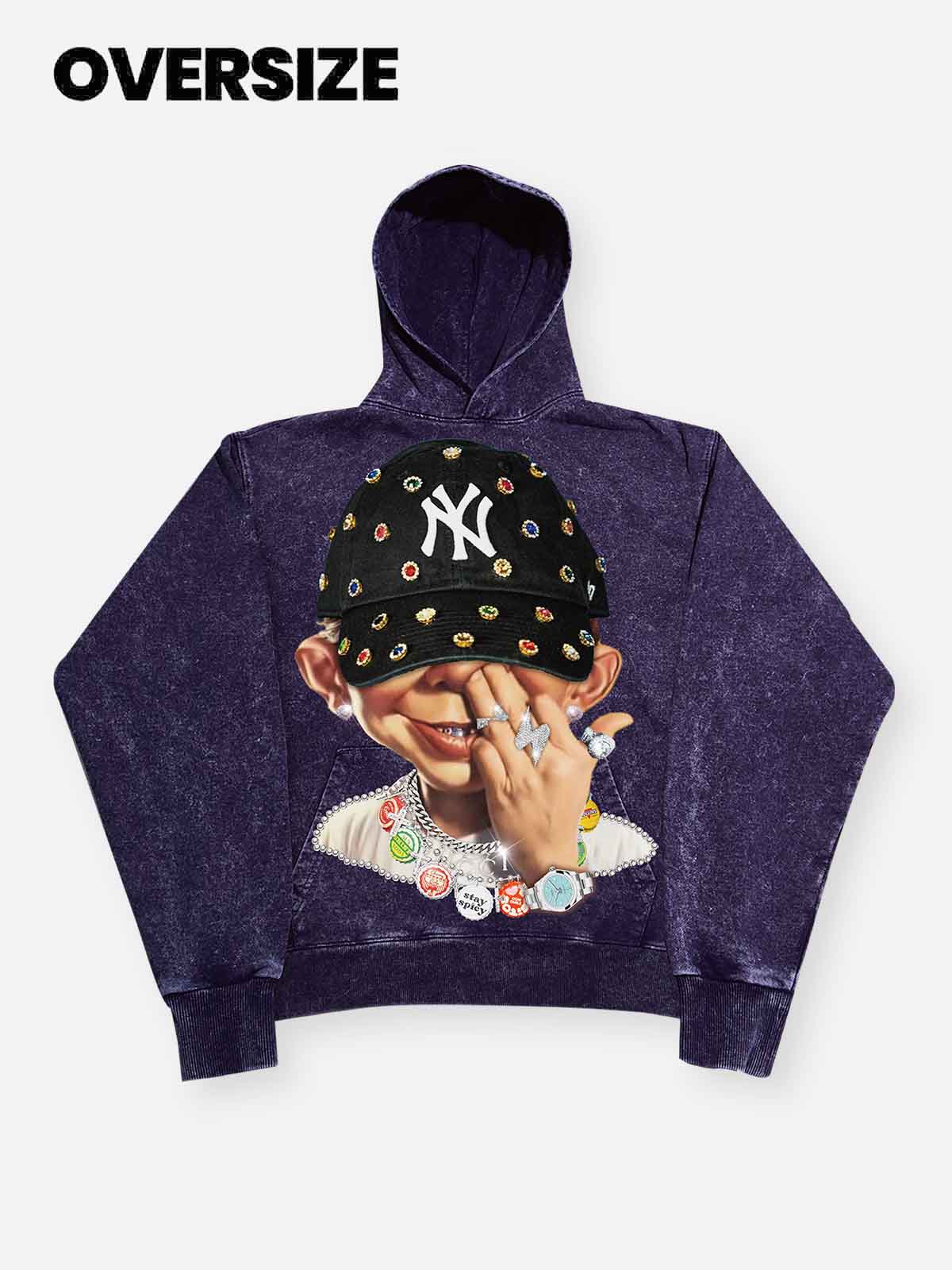 High quality Bad Boy Trendy Hip-Hop Personalized Print Hoodie - Image 10