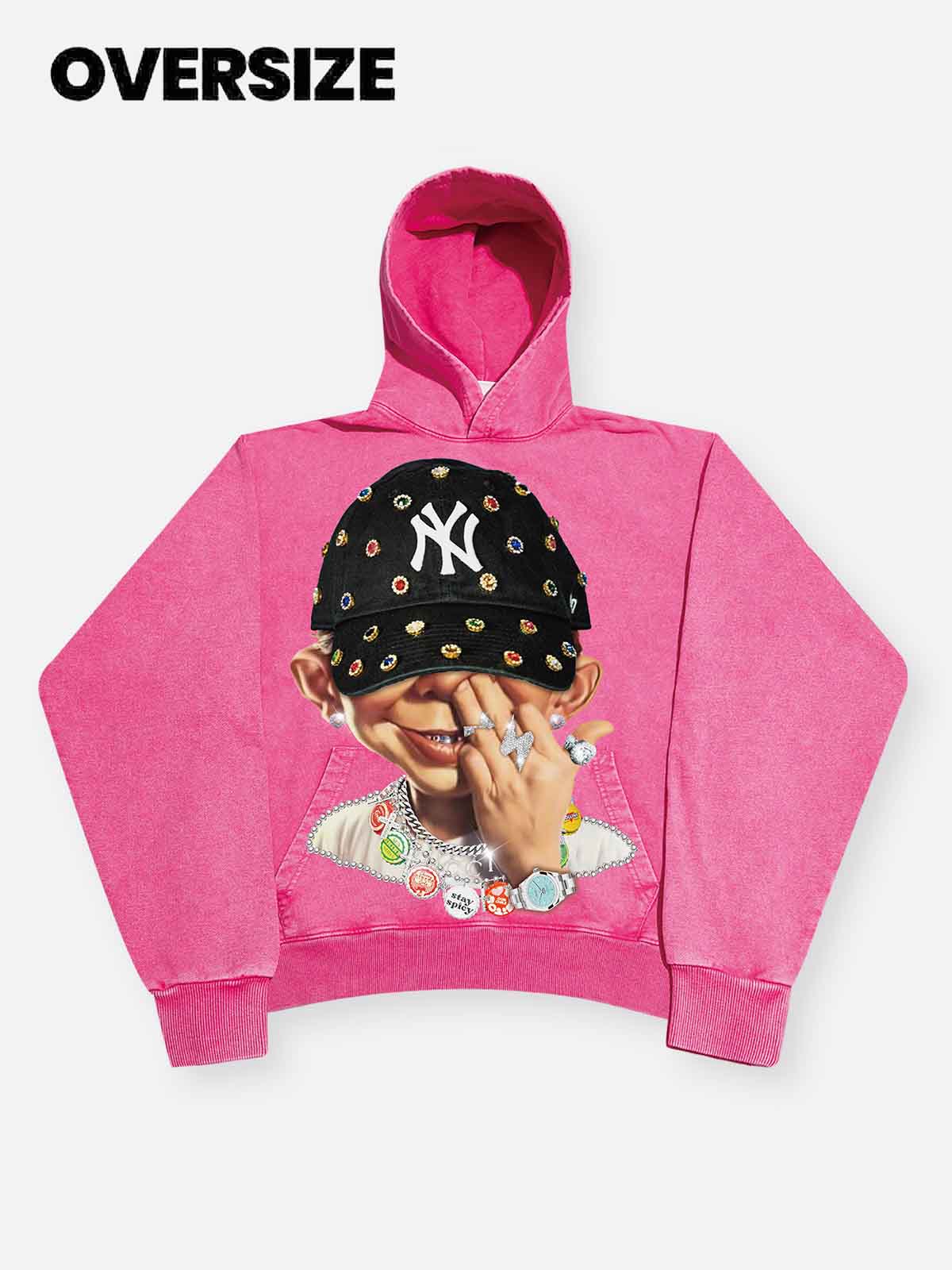 High quality Bad Boy Trendy Hip-Hop Personalized Print Hoodie - Image 12