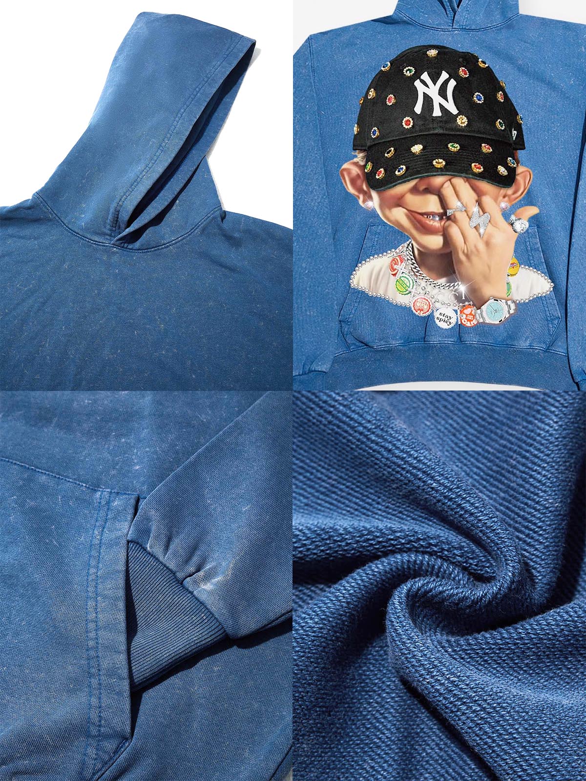 High quality Bad Boy Trendy Hip-Hop Personalized Print Hoodie - Image 15