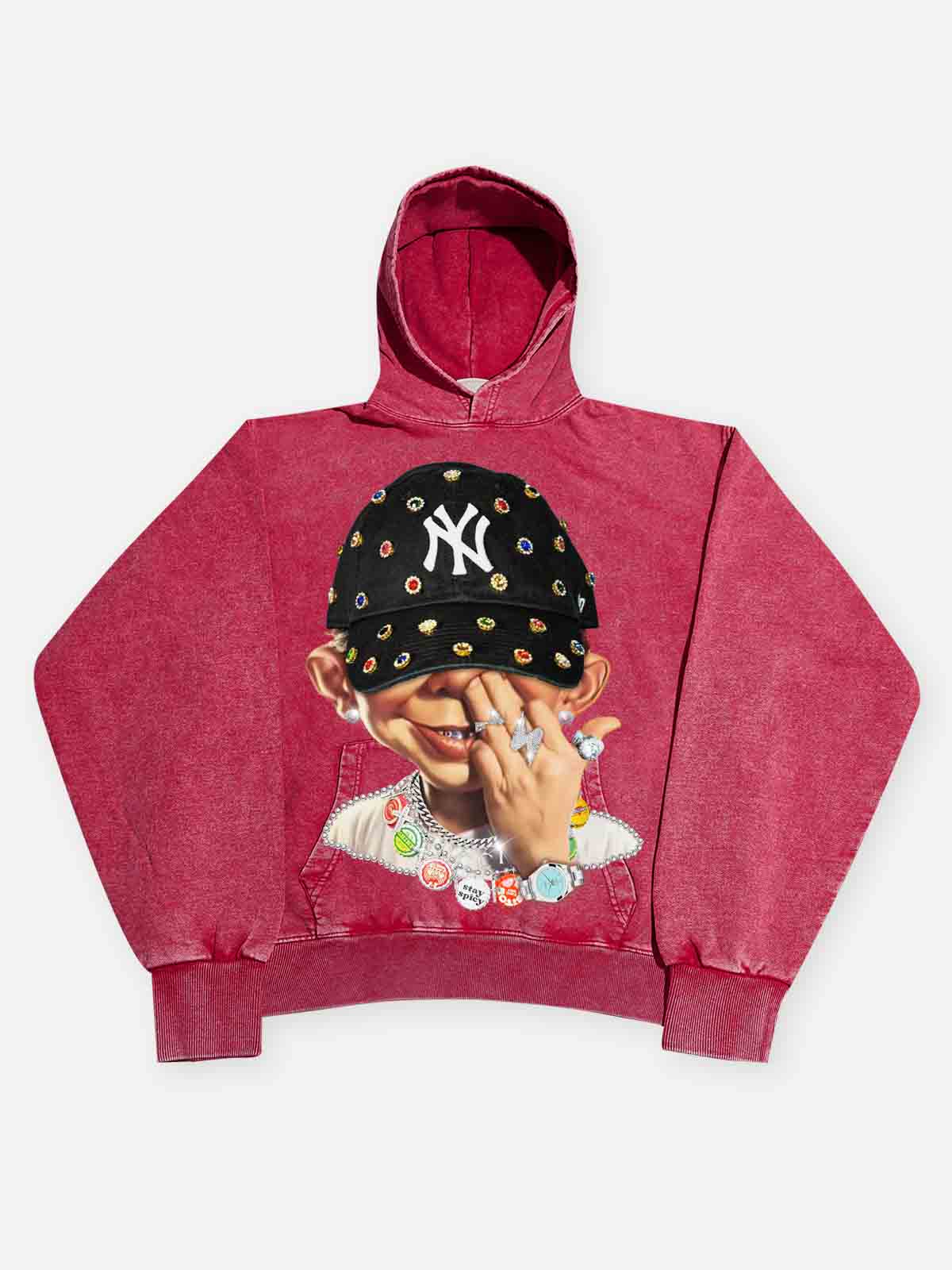 High quality Bad Boy Trendy Hip-Hop Personalized Print Hoodie - Image 16