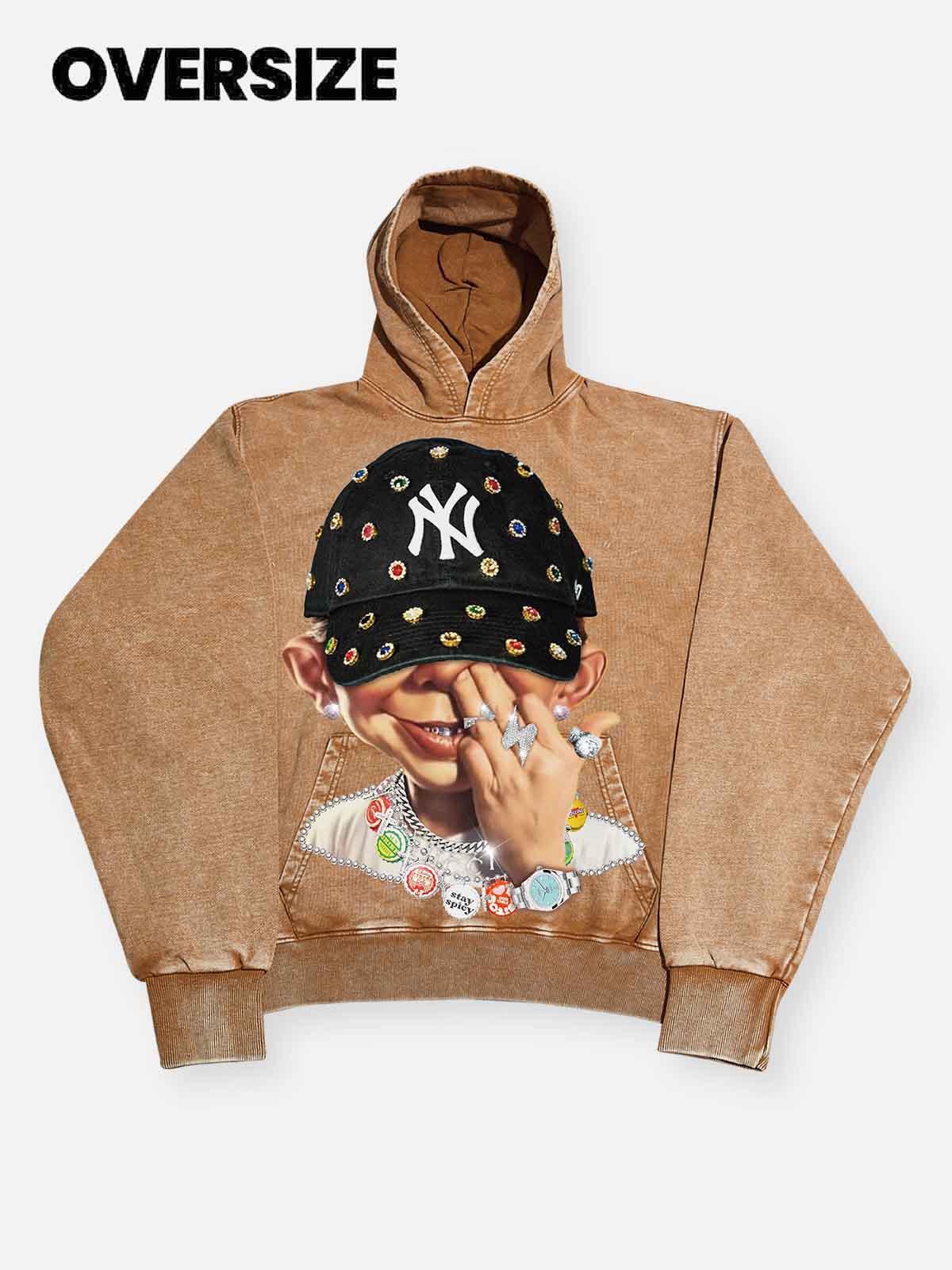 High quality Bad Boy Trendy Hip-Hop Personalized Print Hoodie - Image 4