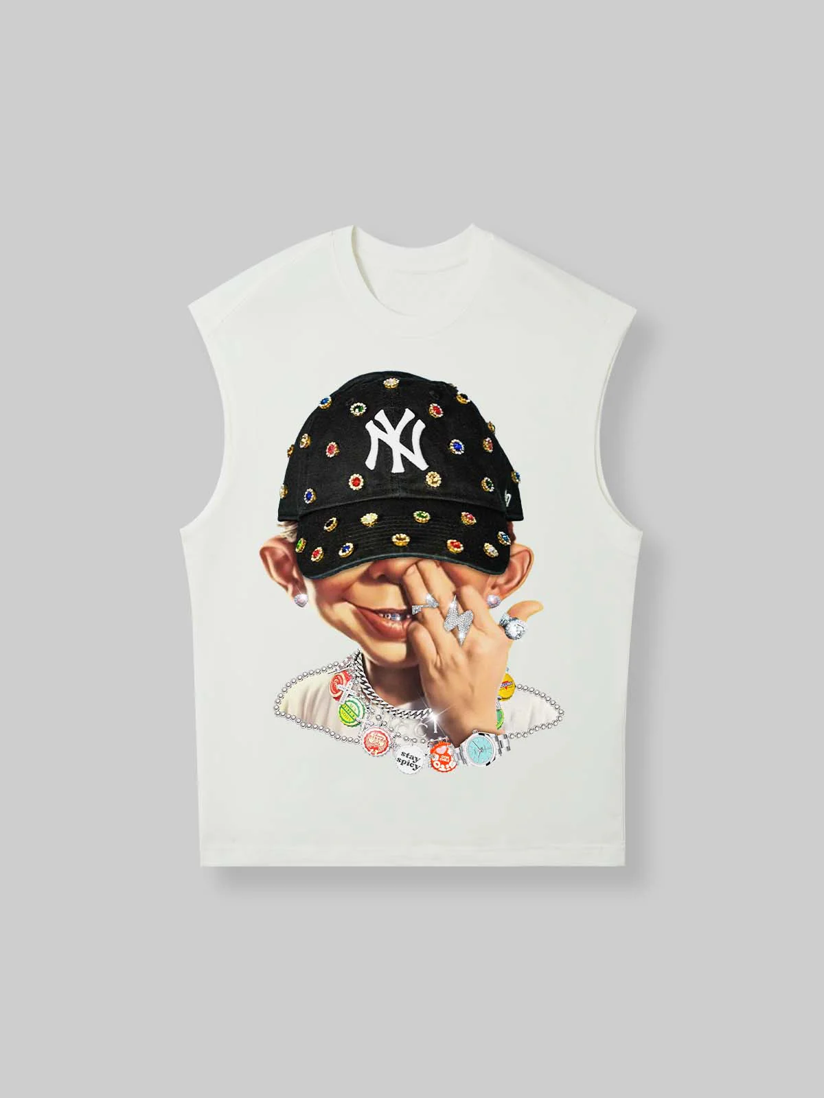Bad Boy Trendy Hip-Hop Personalized Print Tank Top
