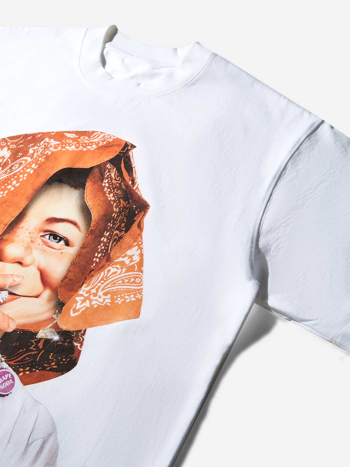 NOISSEY "Bad Boy" Orange Bandana Portrait Cooling Boxy Tee - Image 6