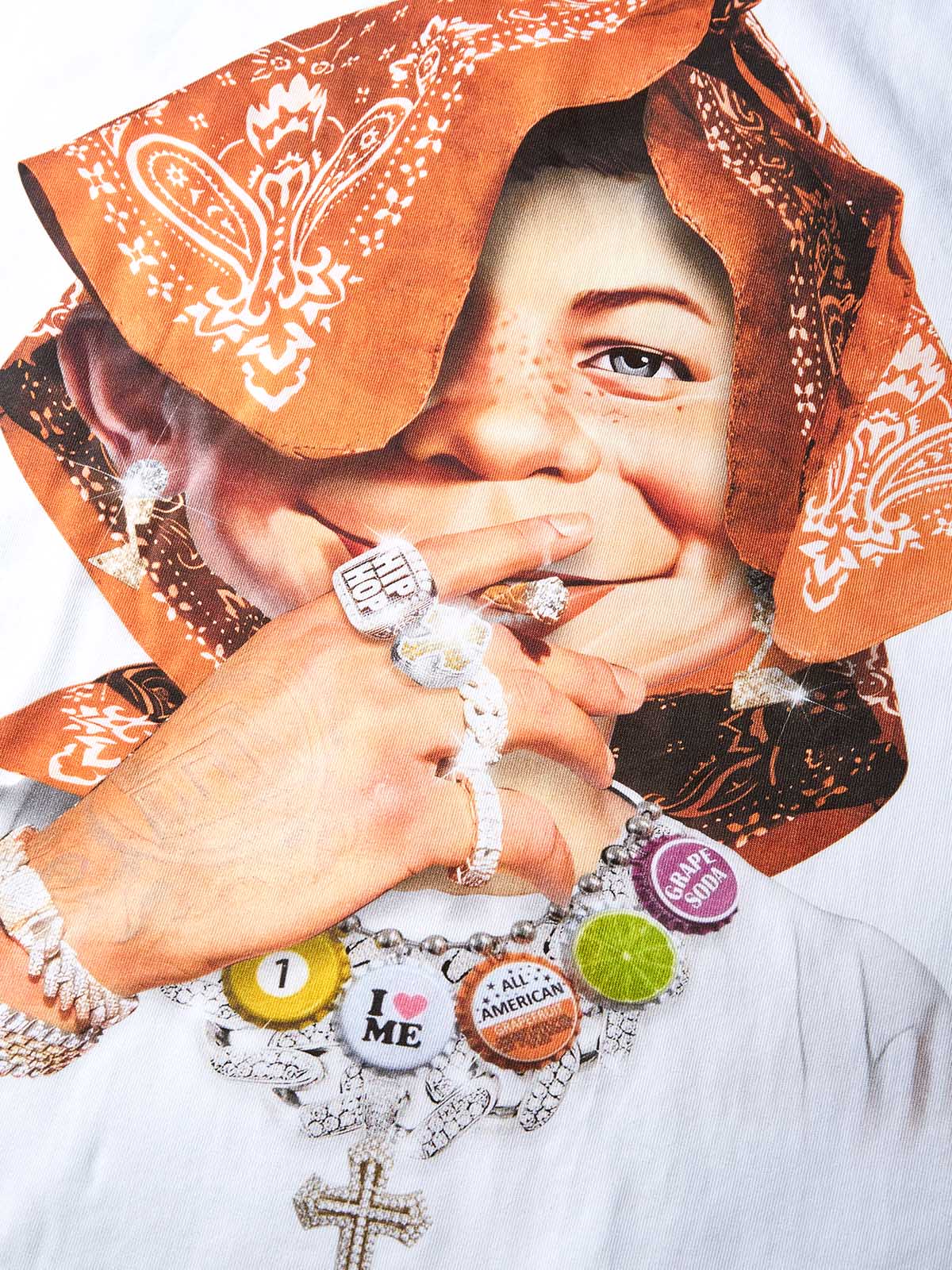 NOISSEY "Bad Boy" Orange Bandana Portrait Cooling Boxy Tee - Image 7