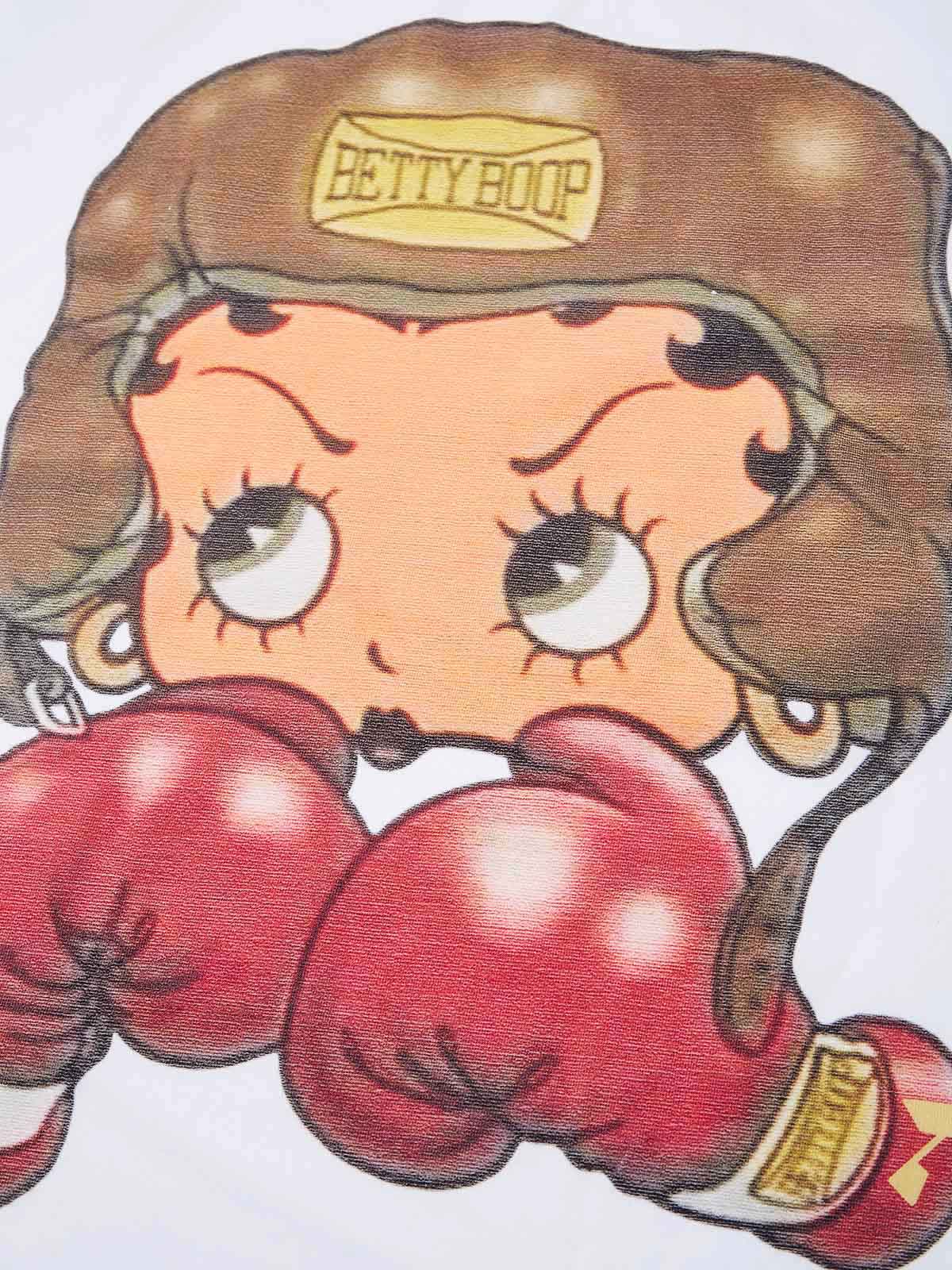 Cartoon girl Boxing Print T-shirt - Image 4