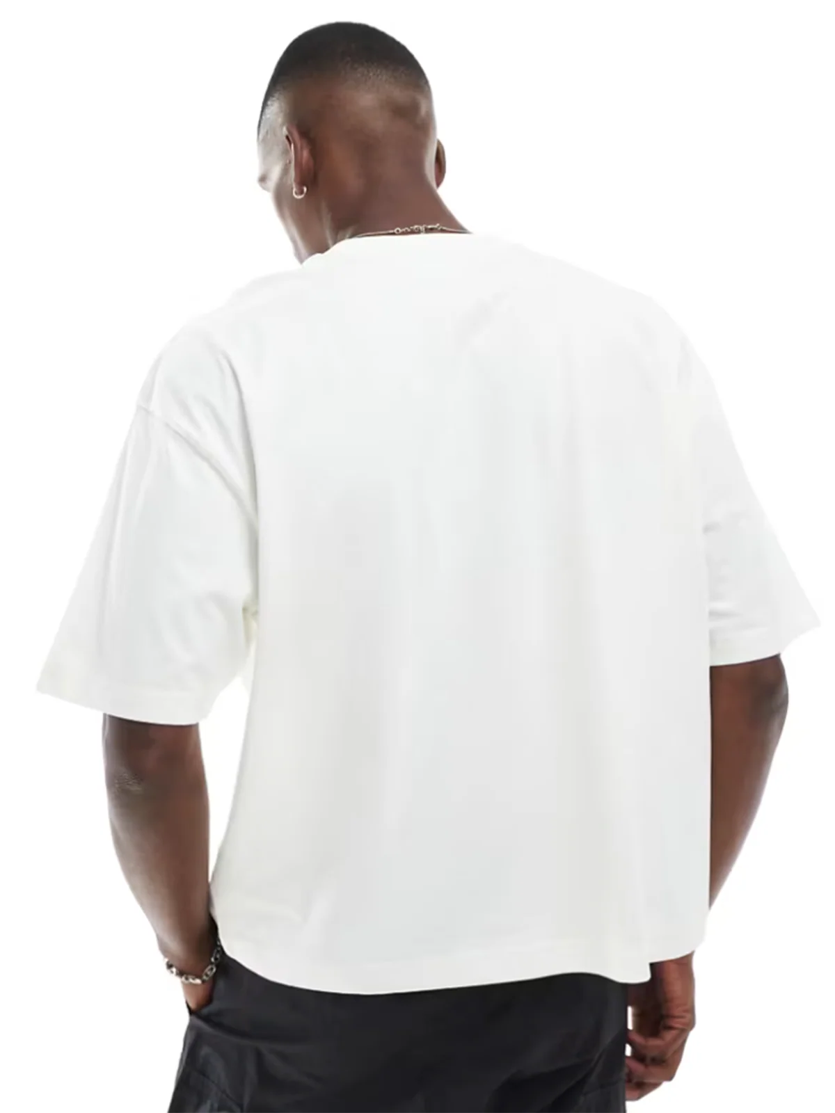 Boxy oversized T-shirt Blue Silhouette Cross Grills Print T-Shirt - Image 6