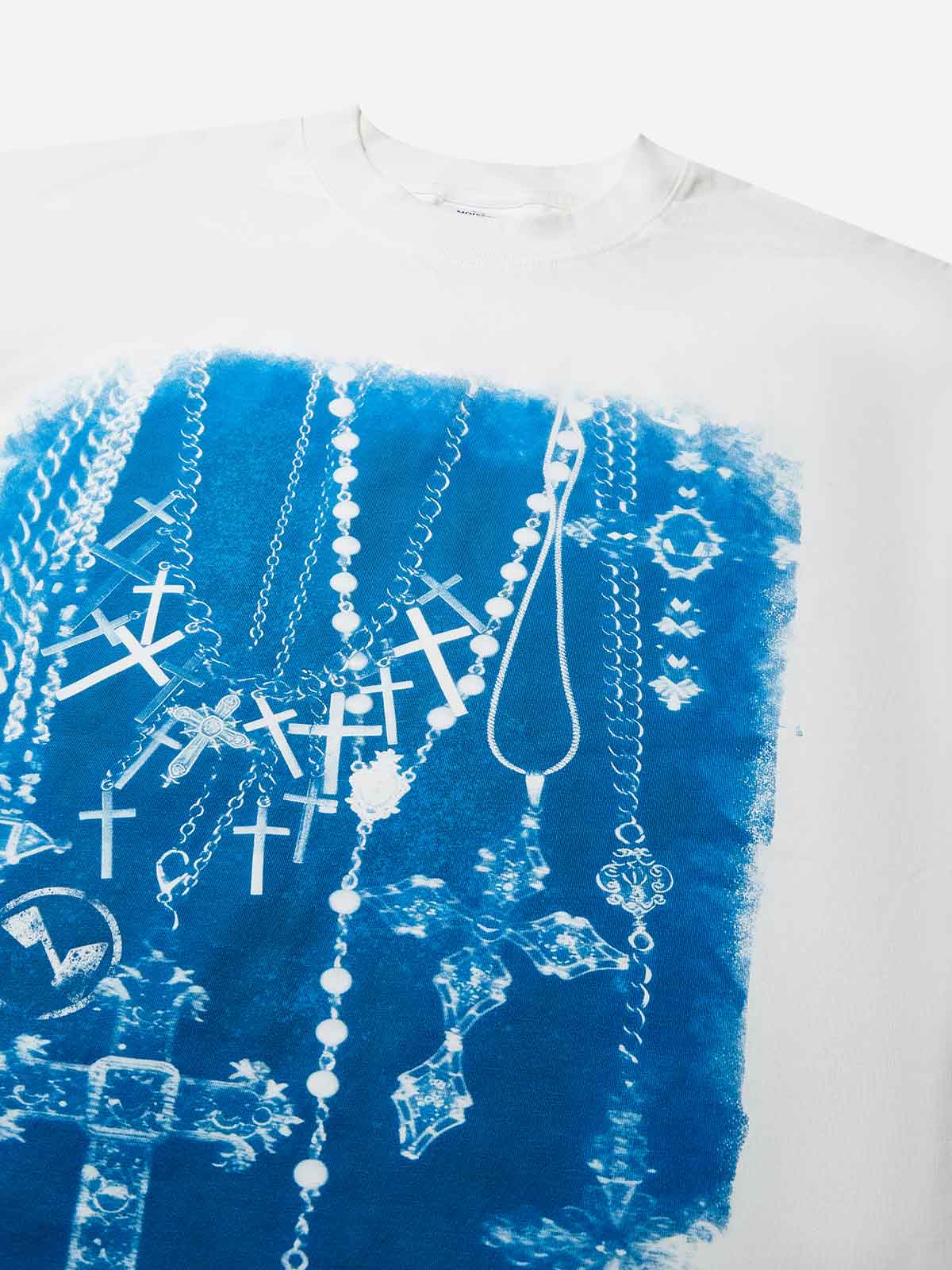 Blueprint Vintage Cross Print T-shirt - Image 5
