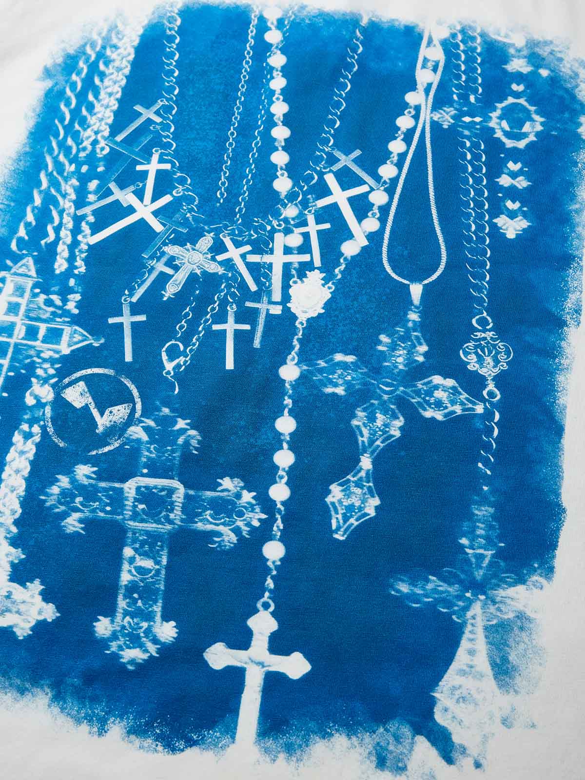 Blueprint Vintage Cross Print T-shirt - Image 6