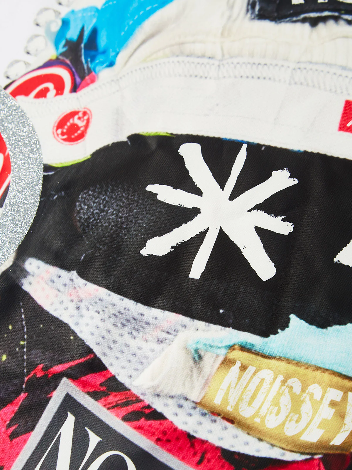 BOUNCE BACK© Colorful Patchwork Hat Print T-shirt - Image 4
