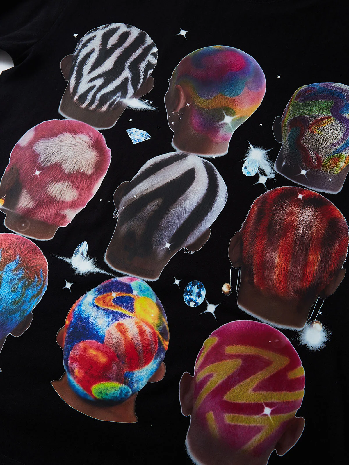 BOUNCE BACK© Exclusive Colorful Diamond Print T-Shirt - Image 4