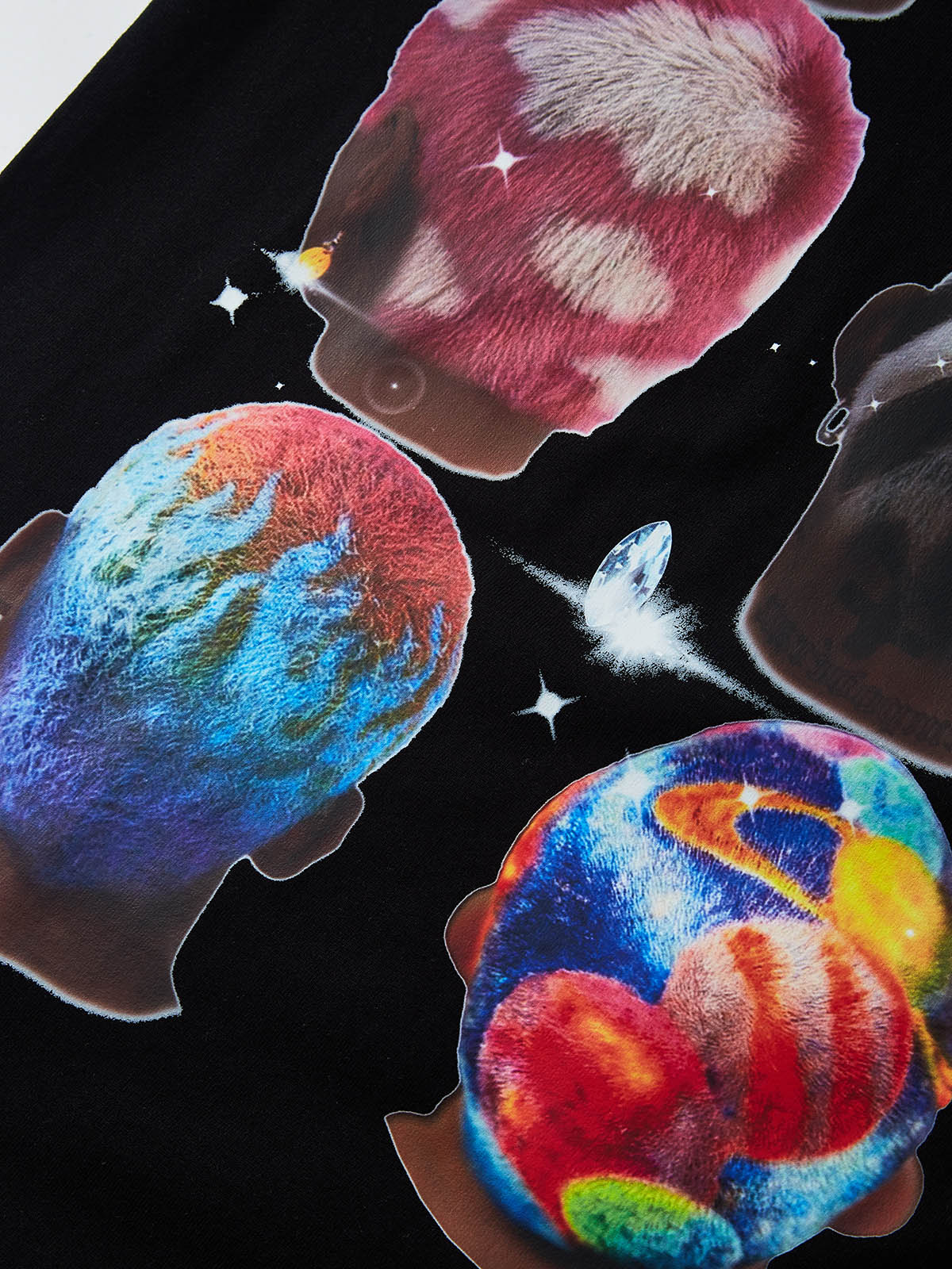BOUNCE BACK© Exclusive Colorful Diamond Print T-Shirt - Image 7