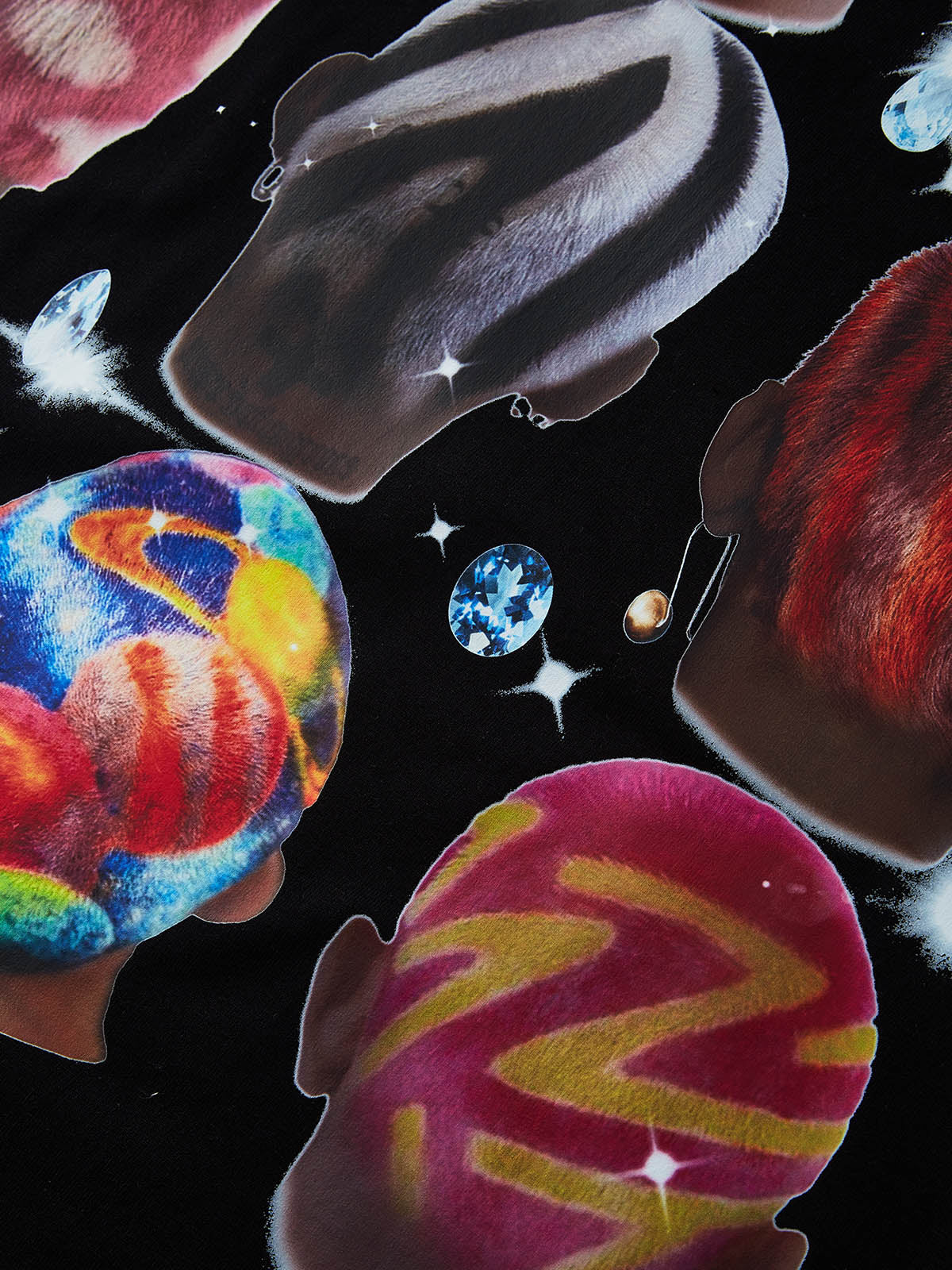 BOUNCE BACK© Exclusive Colorful Diamond Print T-Shirt - Image 8