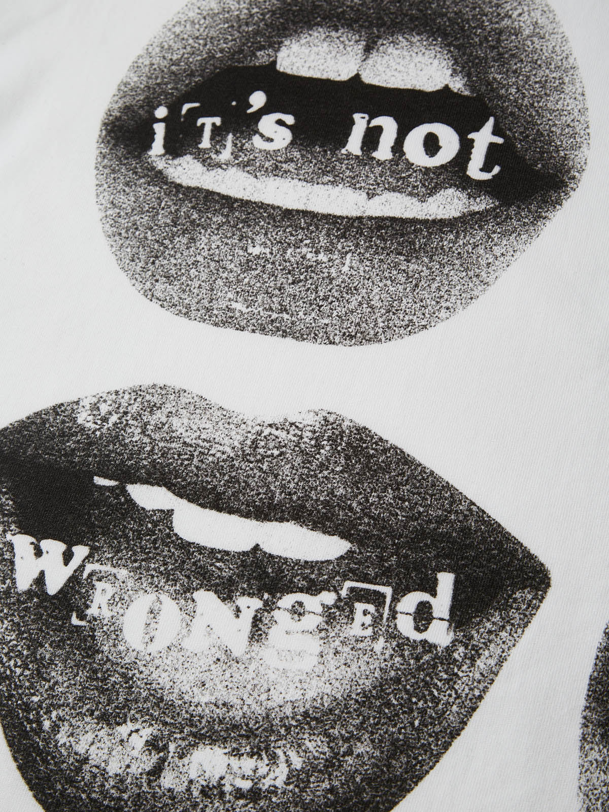 BOUNCE BACK© lip and text printed T-shirt - Image 4