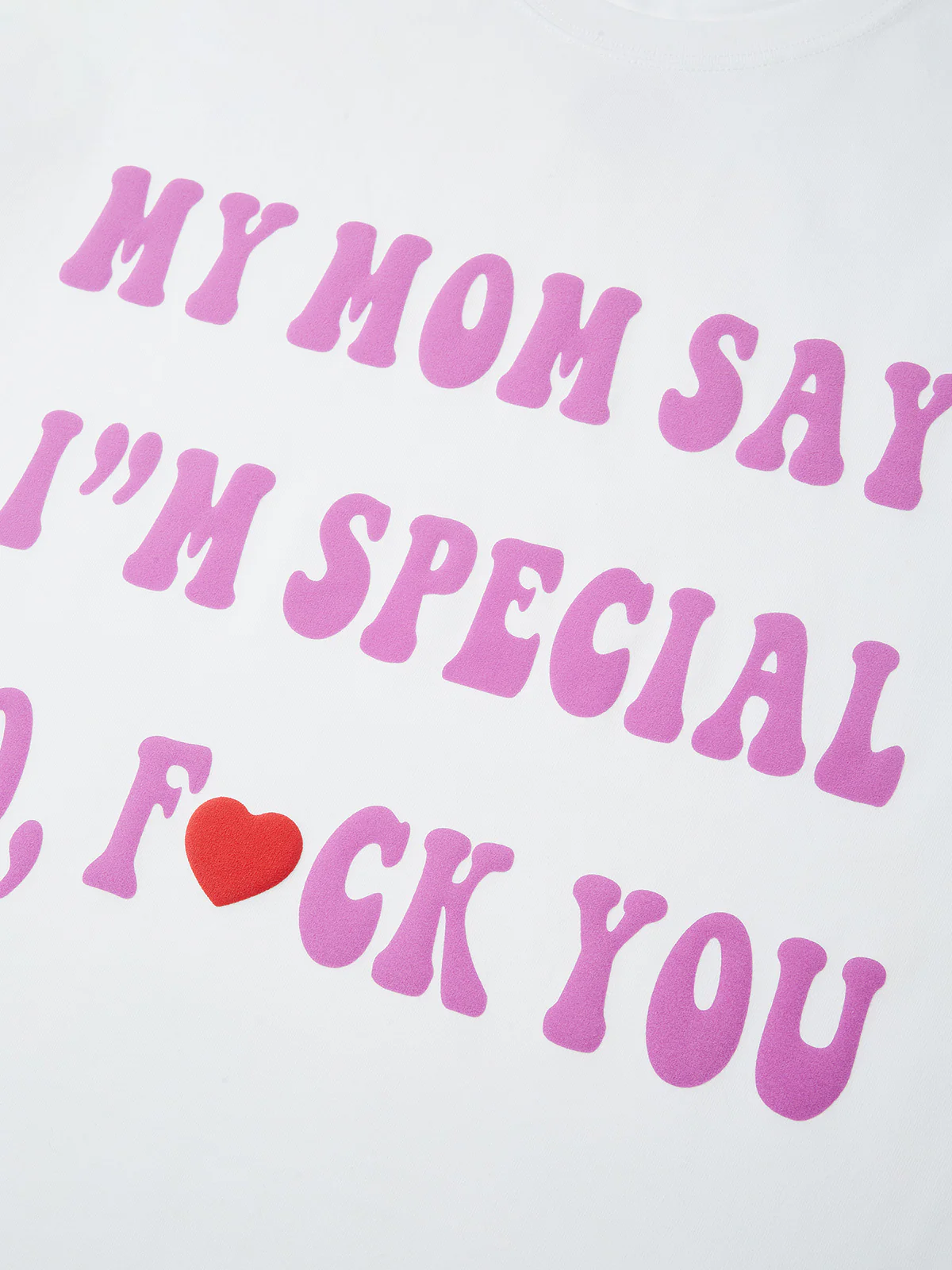 BOUNCE BACK© "My mom says I'm special" 3D Embossed Print T-shirt - Image 3