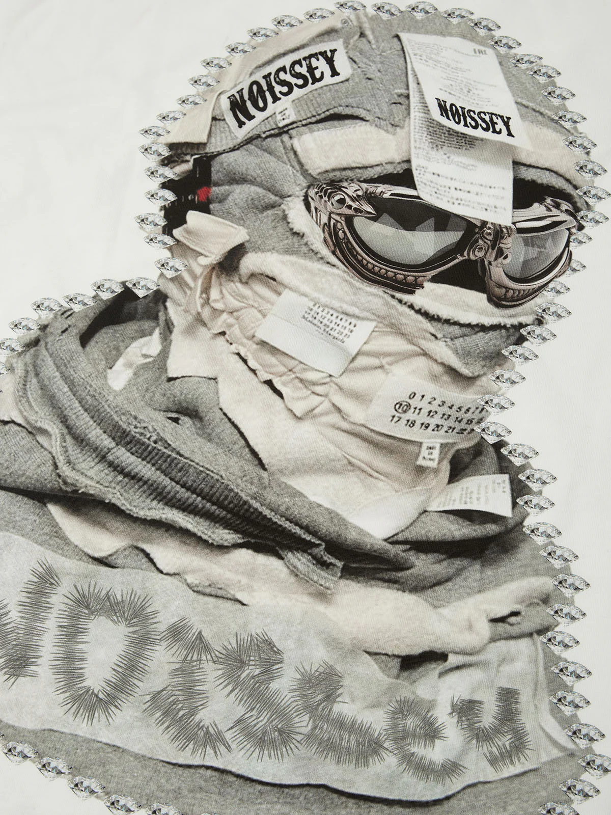 BOUNCE BACK© Shattered Collage Masked Print Round Neck Tank Top - Image 3