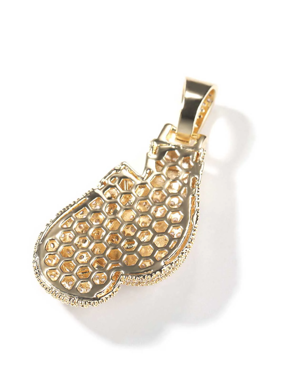 Boxing gloves pendant copper zircon necklace - Image 5