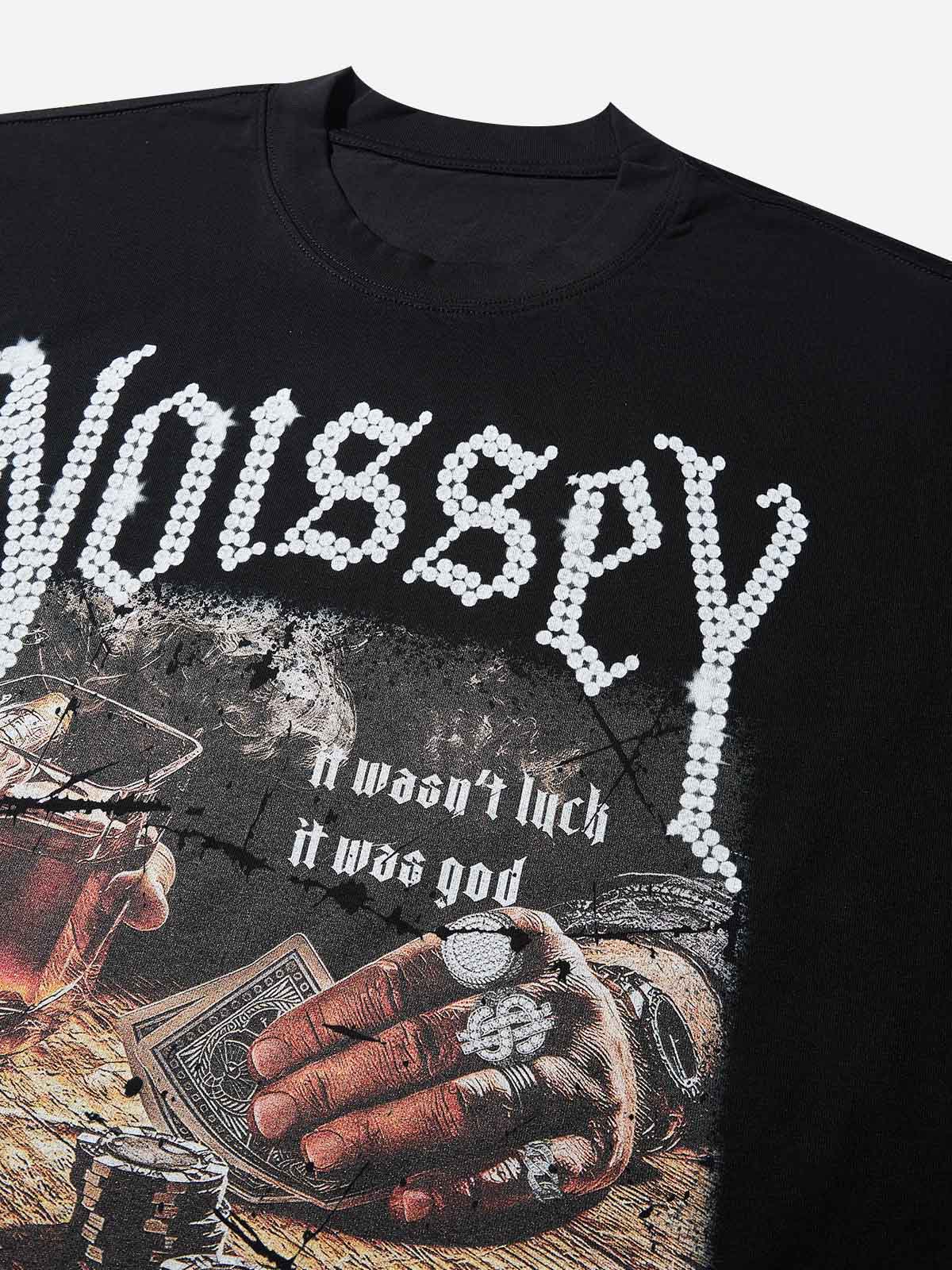 Boxy Oversized T-Shirt "WHO CARES? GET SOME MONEY" - Image 8