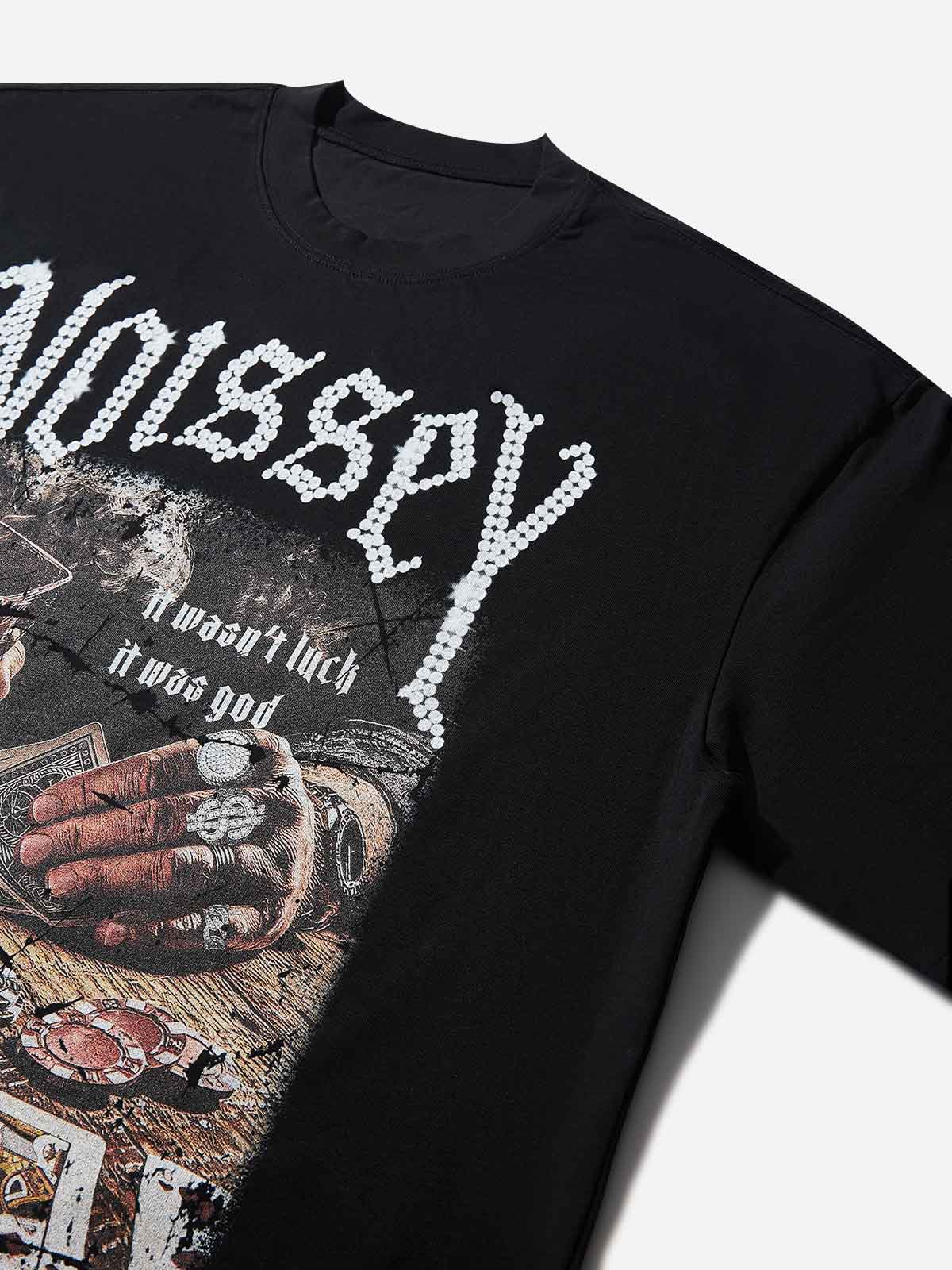 Boxy Oversized T-Shirt "WHO CARES? GET SOME MONEY" - Image 9