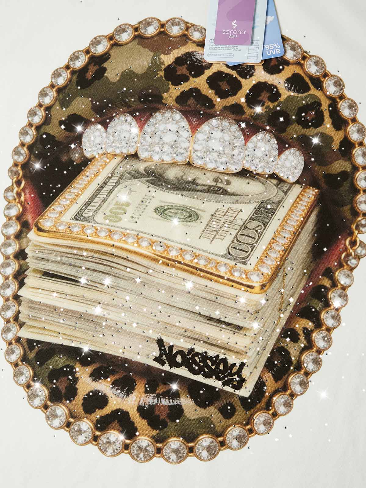 NOISSEY CAMO LEOPARD GRILLS - SHIMMERING DIY ART OVERSIZED TEE - Image 2