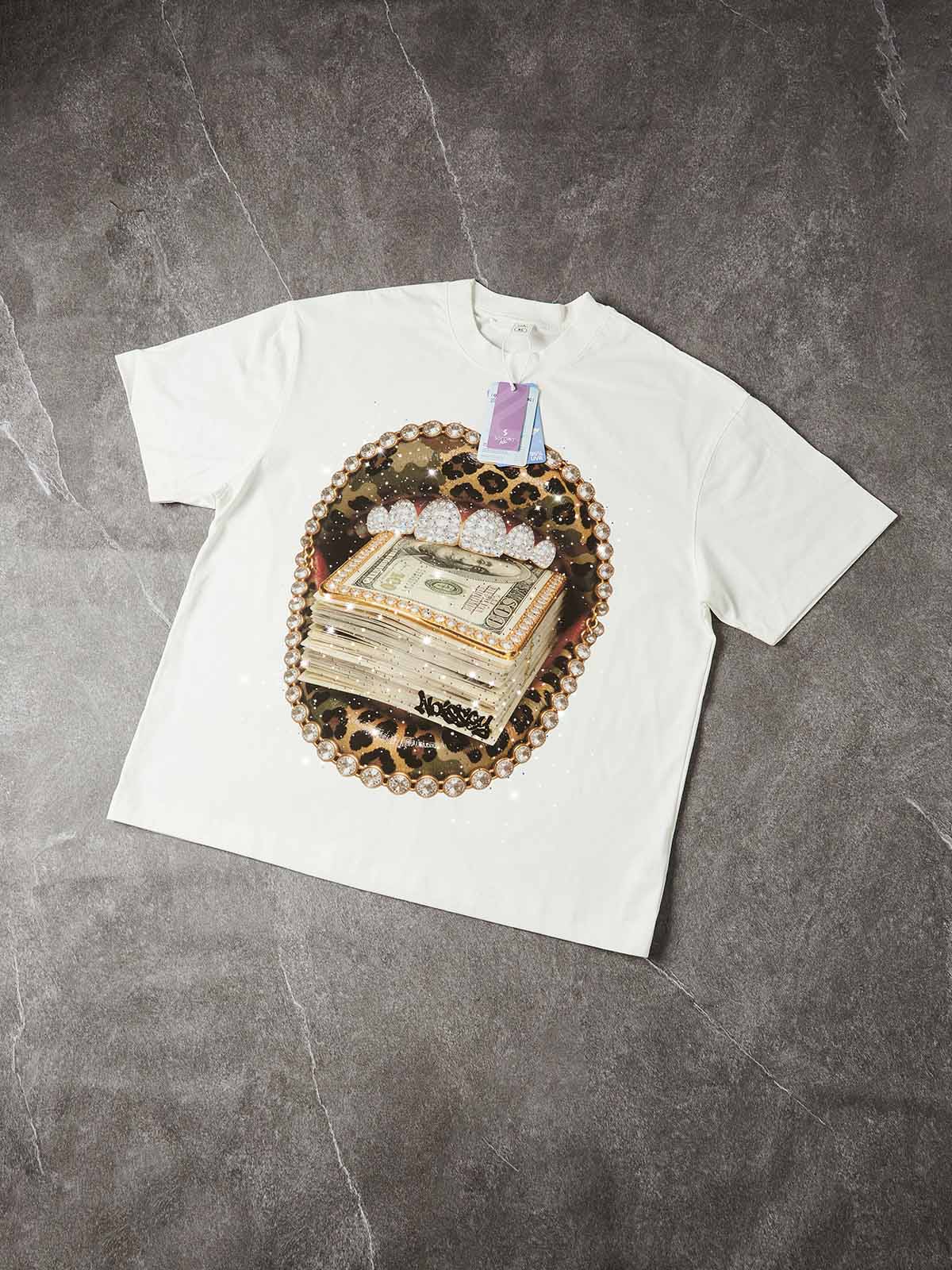 NOISSEY CAMO LEOPARD GRILLS - SHIMMERING DIY ART OVERSIZED TEE - Image 5