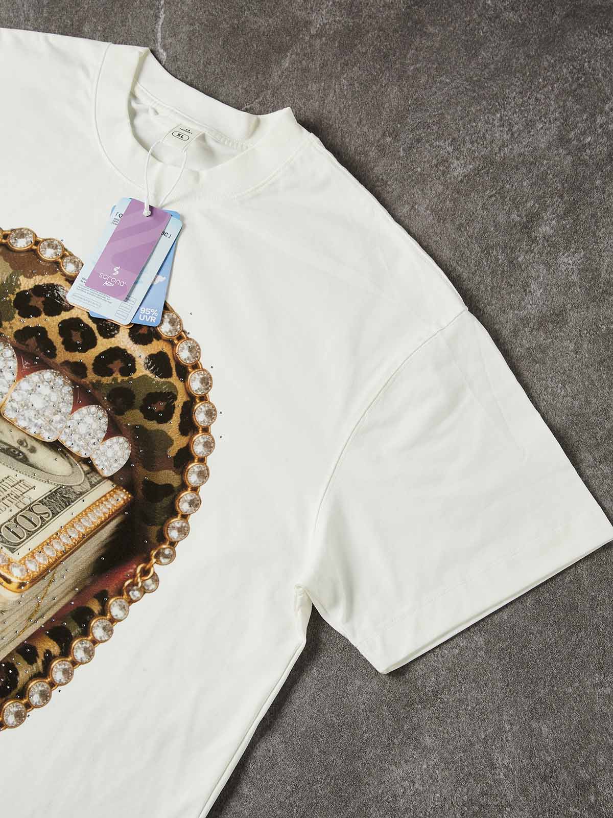 NOISSEY CAMO LEOPARD GRILLS - SHIMMERING DIY ART OVERSIZED TEE - Image 6