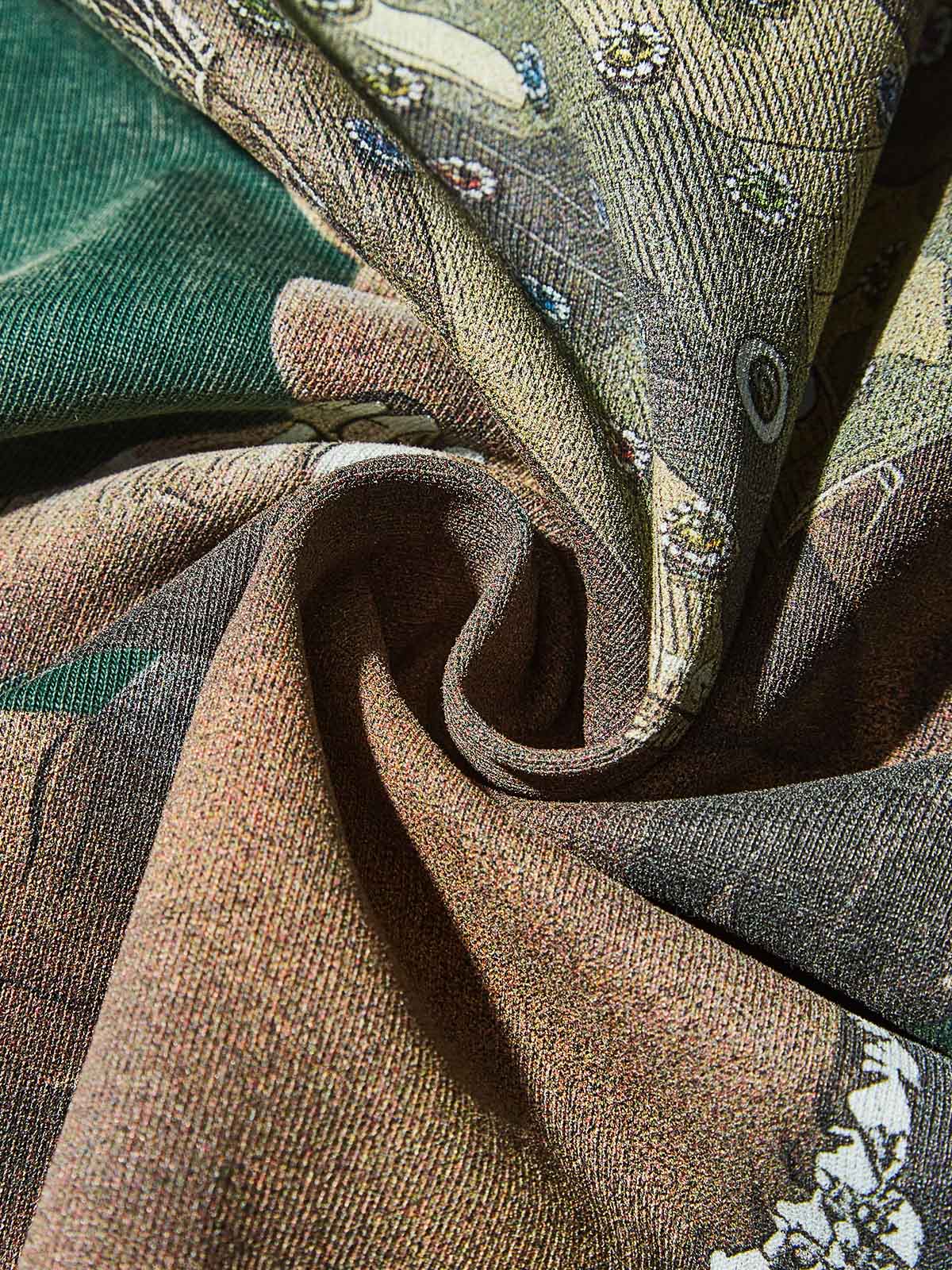 Camo Military Cap Character Green Washed Print T-shirt - Image 7
