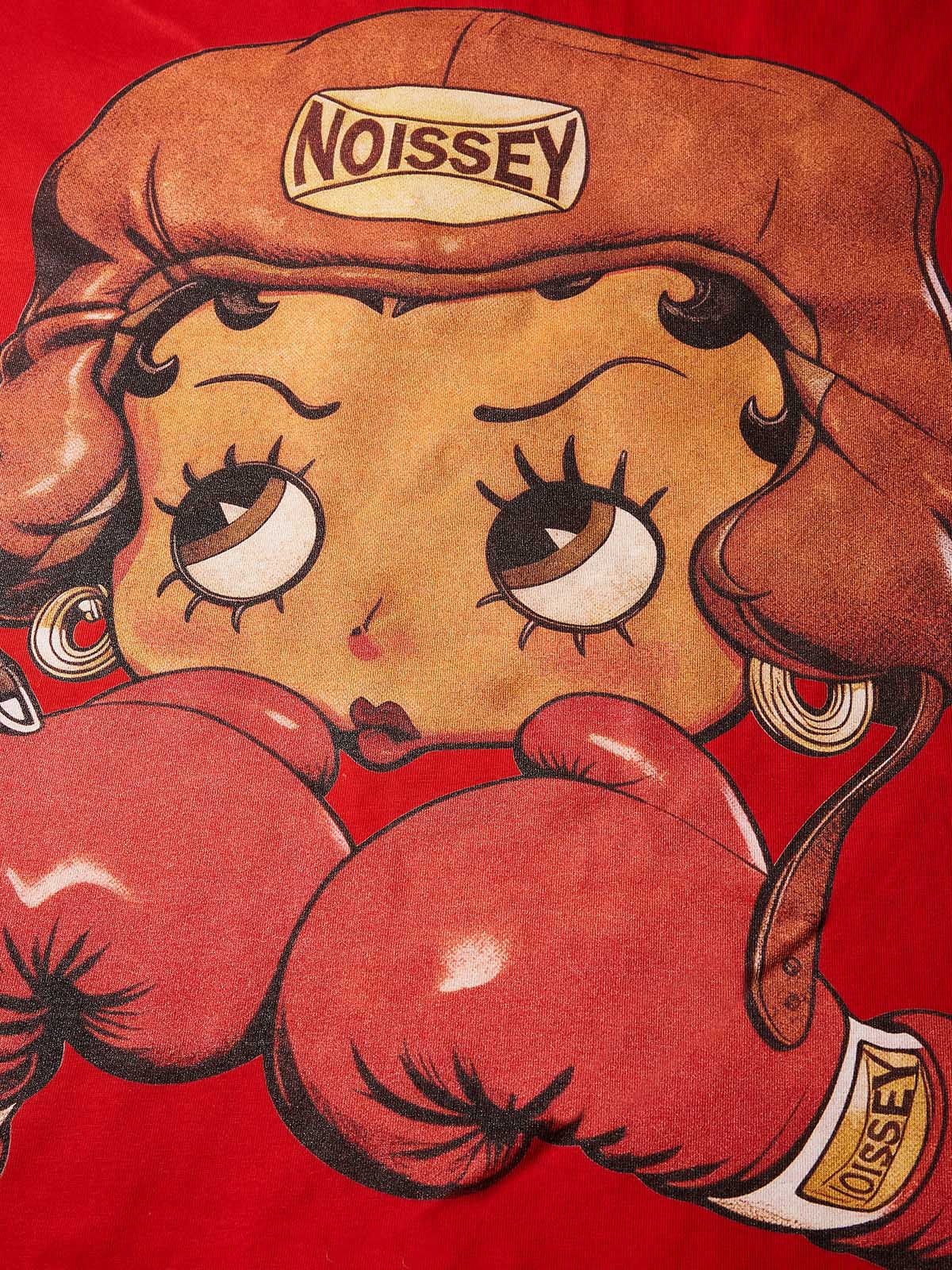 Cartoon Girl Boxing Print Boxy Oversized T-shirt - Image 12
