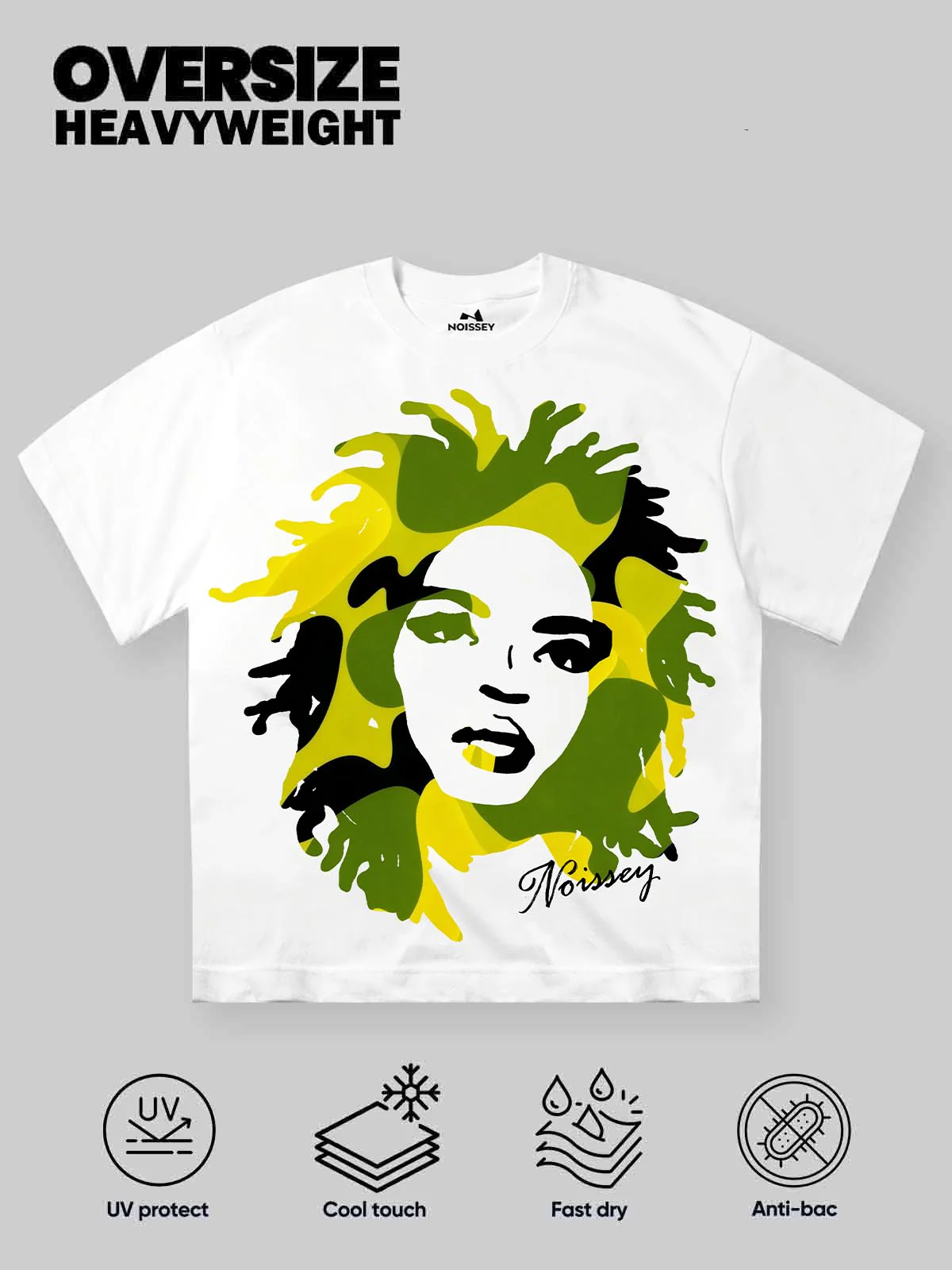 Celebrity Green Camouflage Art Print T-shirt - Image 2