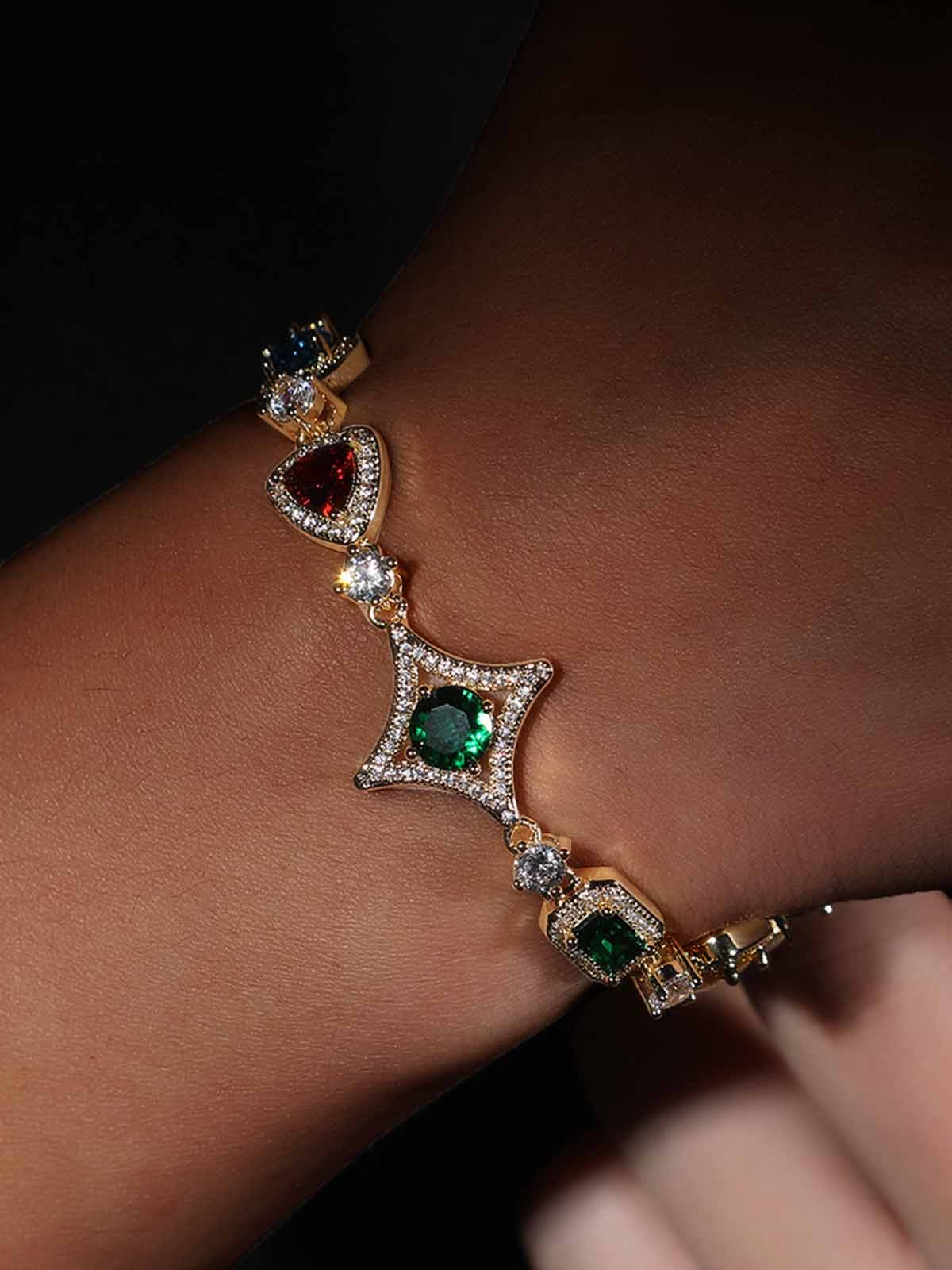Colored diamond copper inlaid zircon high-end jewelry - Image 12