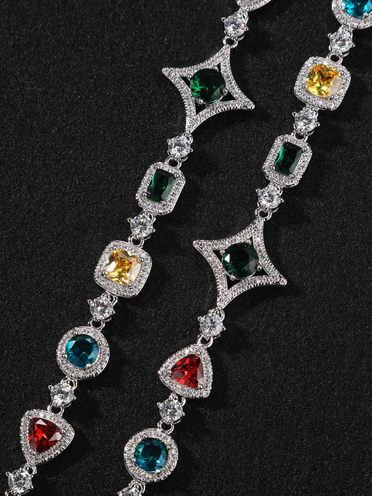 Colored diamond copper inlaid zircon high-end jewelry - Image 15