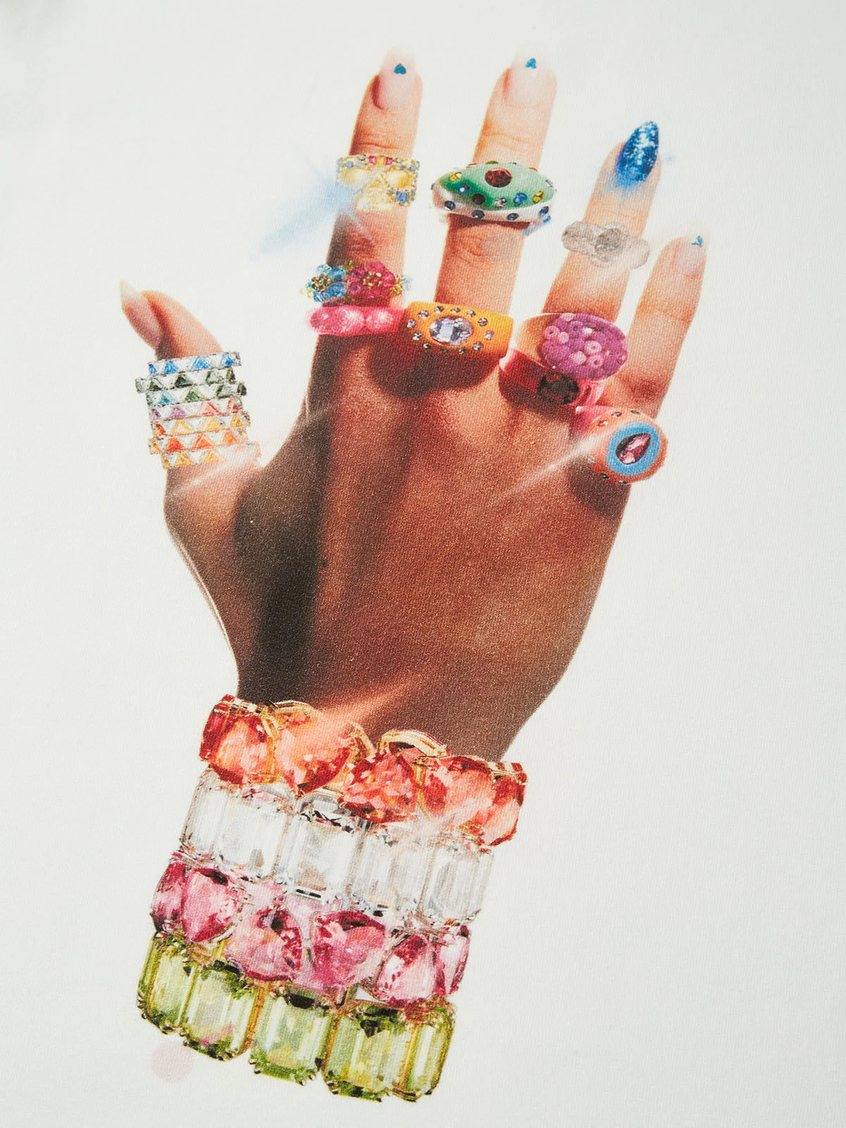 Colorful Art Bracelet and Ring baby tee - Image 3