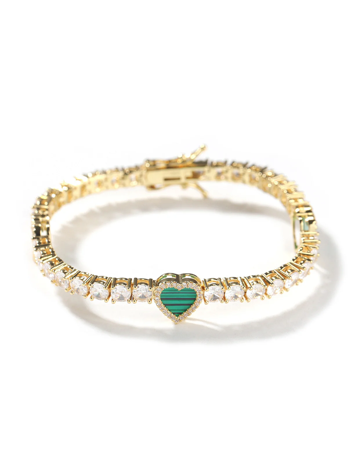 Colorful Heart Tennis Chain Premium Light Luxury Zircon Jewelry - Image 11