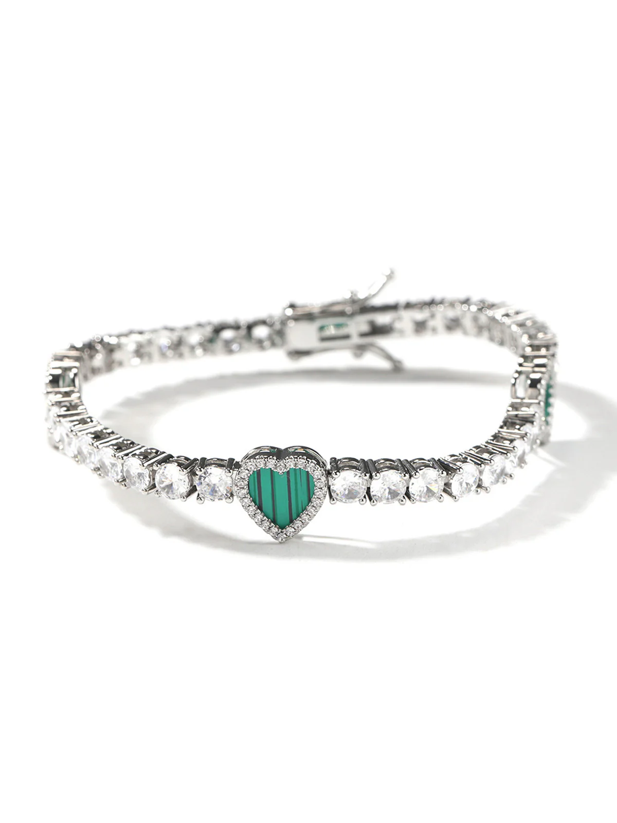Colorful Heart Tennis Chain Premium Light Luxury Zircon Jewelry - Image 9