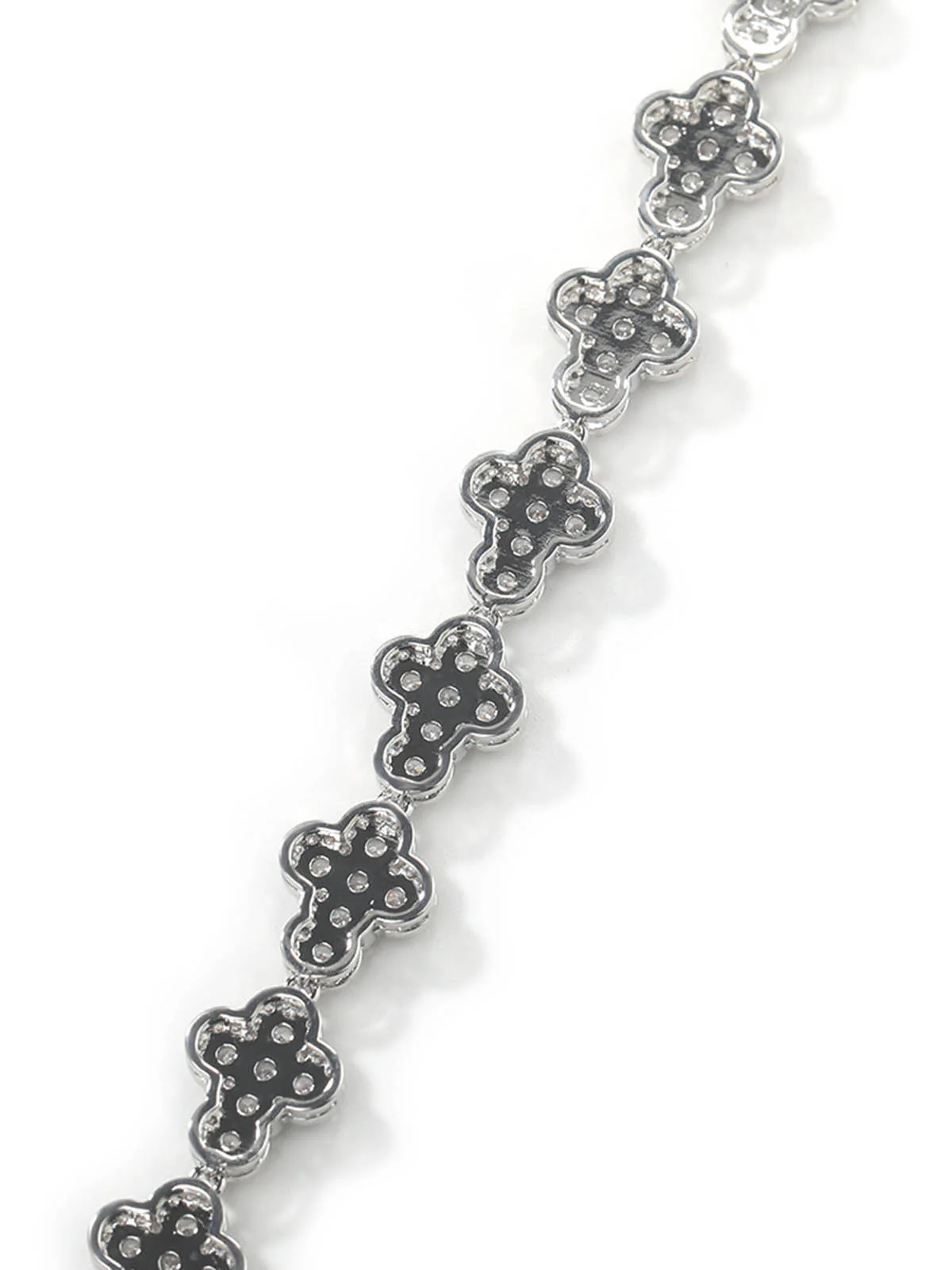 Copper-Inlaid Zircon Cross Necklace & Bracelet - Image 9