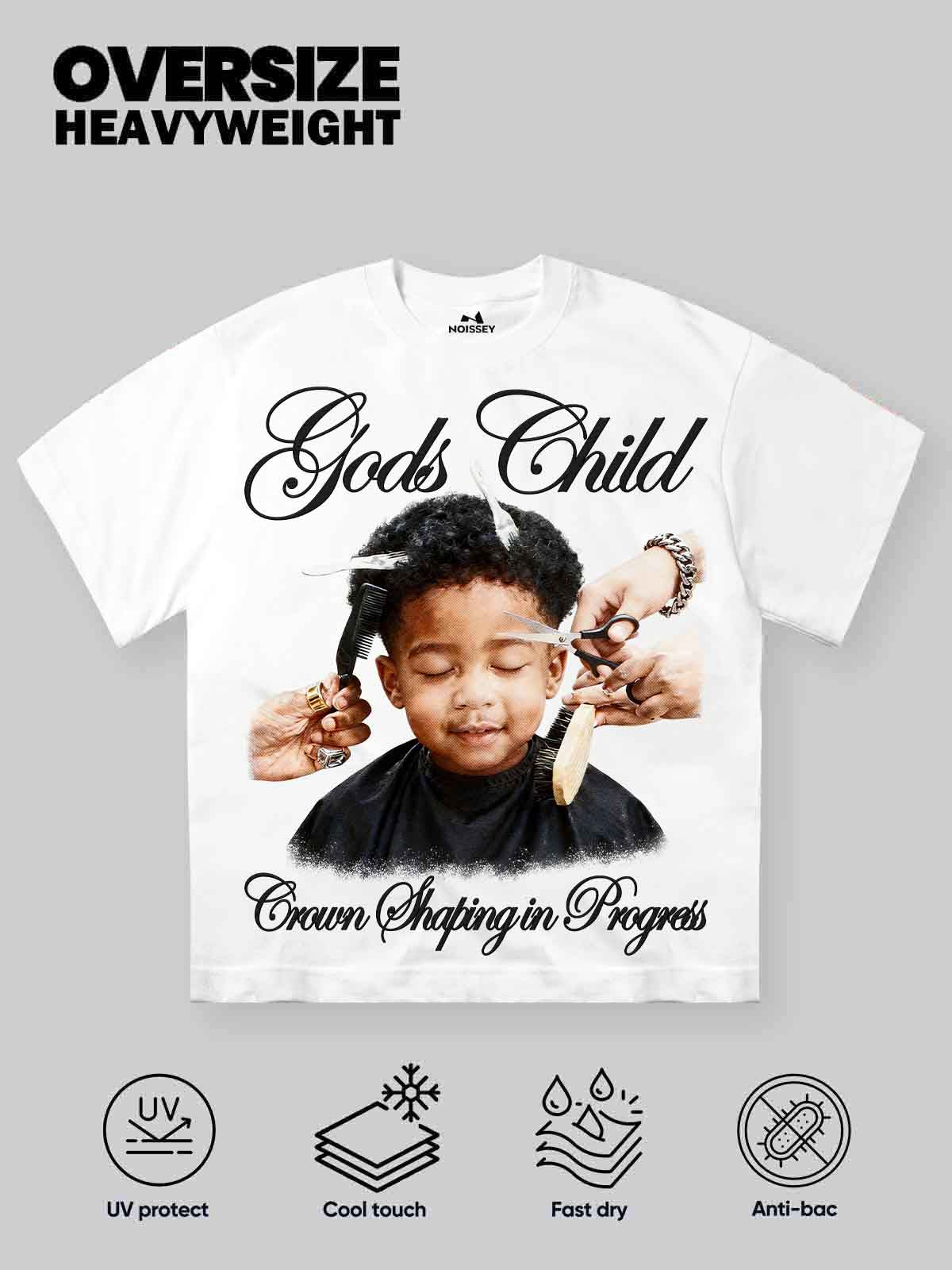 Crown Shaping in Progress gods child Art Printed T-shirt - Image 2
