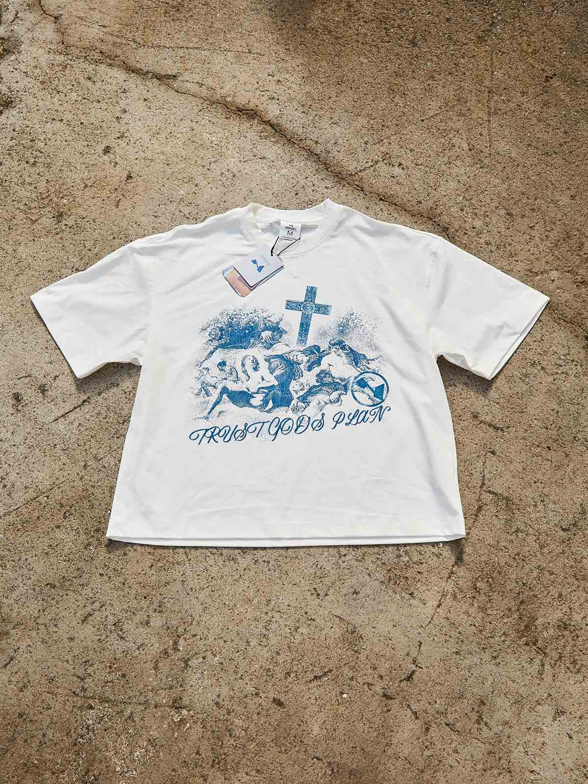Cyanotype-Style Art Print Boxy oversized T-shirt - Image 6