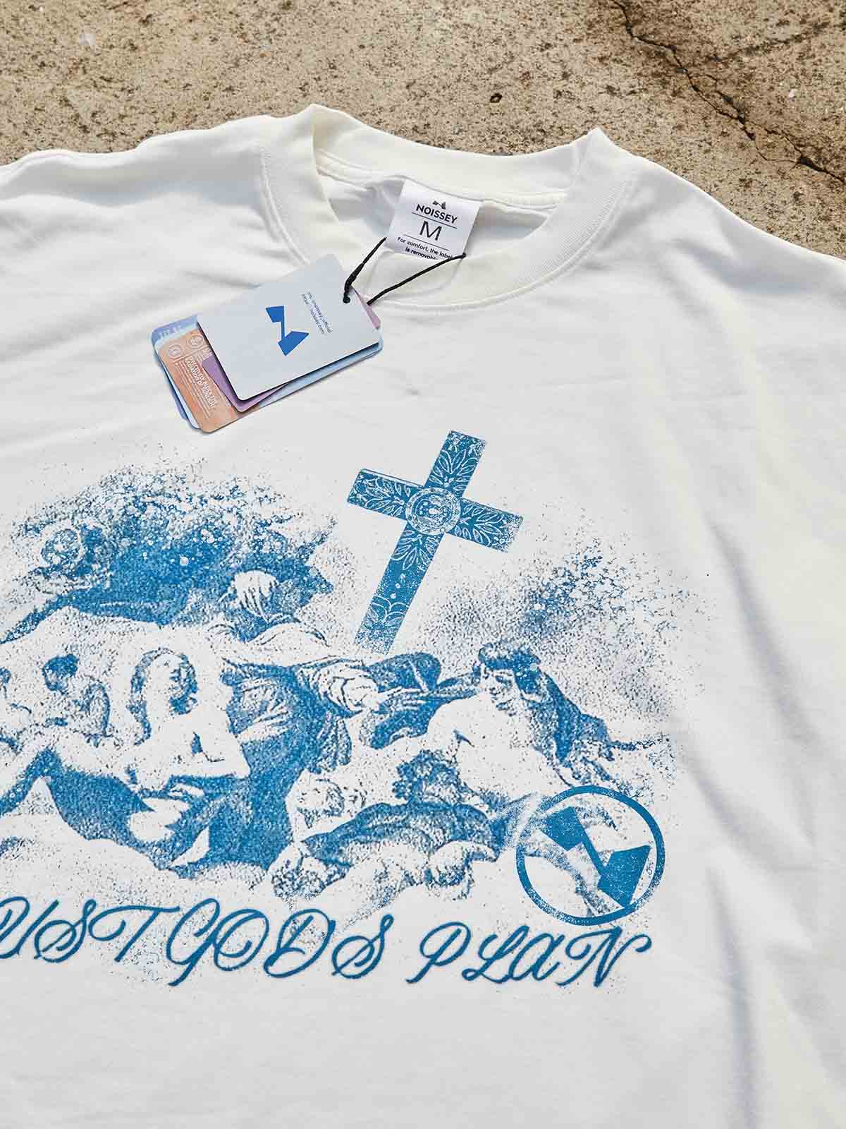 Cyanotype-Style Art Print Boxy oversized T-shirt - Image 7