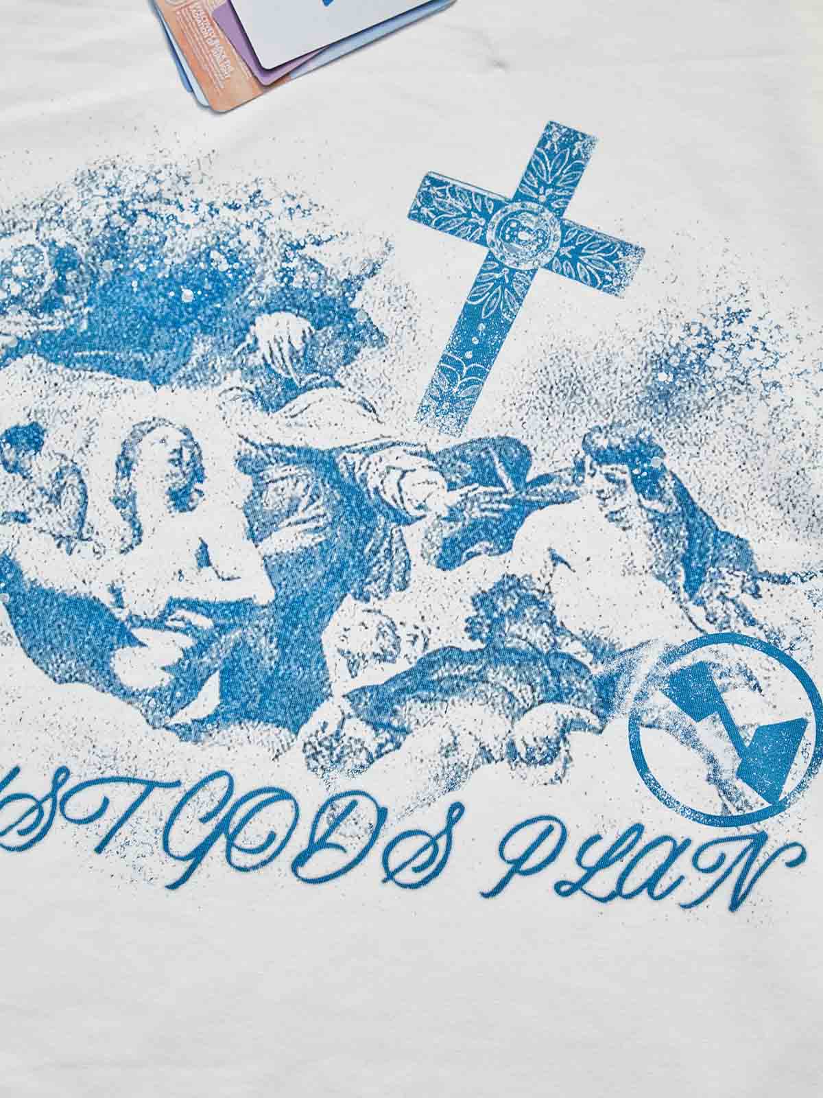 Cyanotype-Style Art Print Boxy oversized T-shirt - Image 9