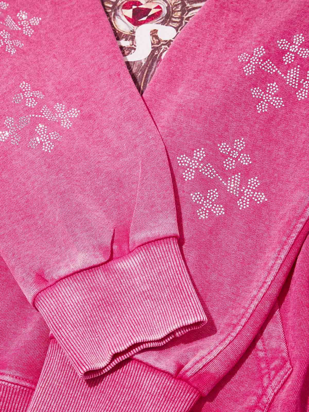 Diamond Cross Print Pullover 350g Hoodie - Image 7