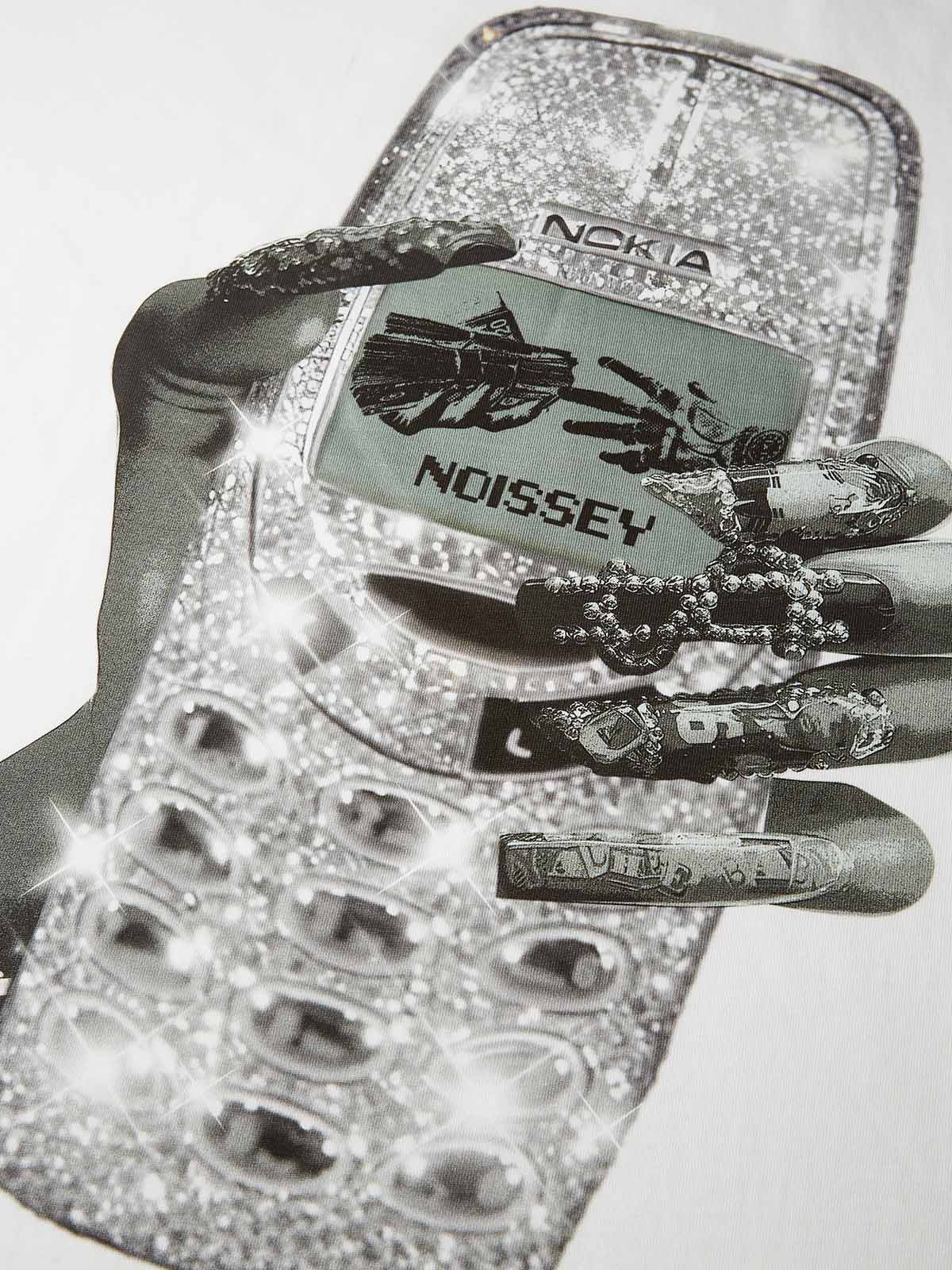 Diamond Nokia Nail Art Print T-shirt - Image 7
