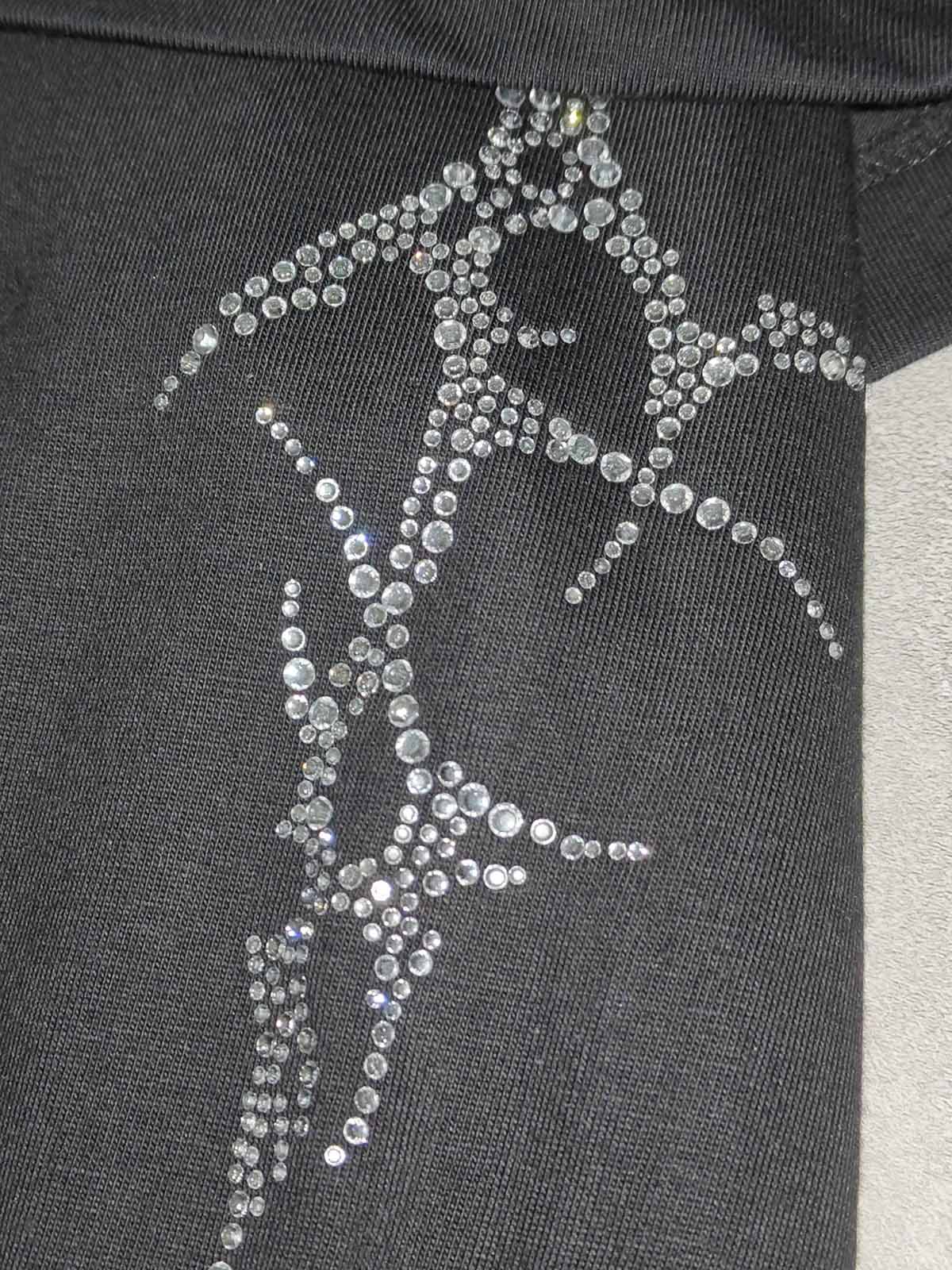 Diamond-Patterned Dual-Sleeve Cross Print Set - Image 7