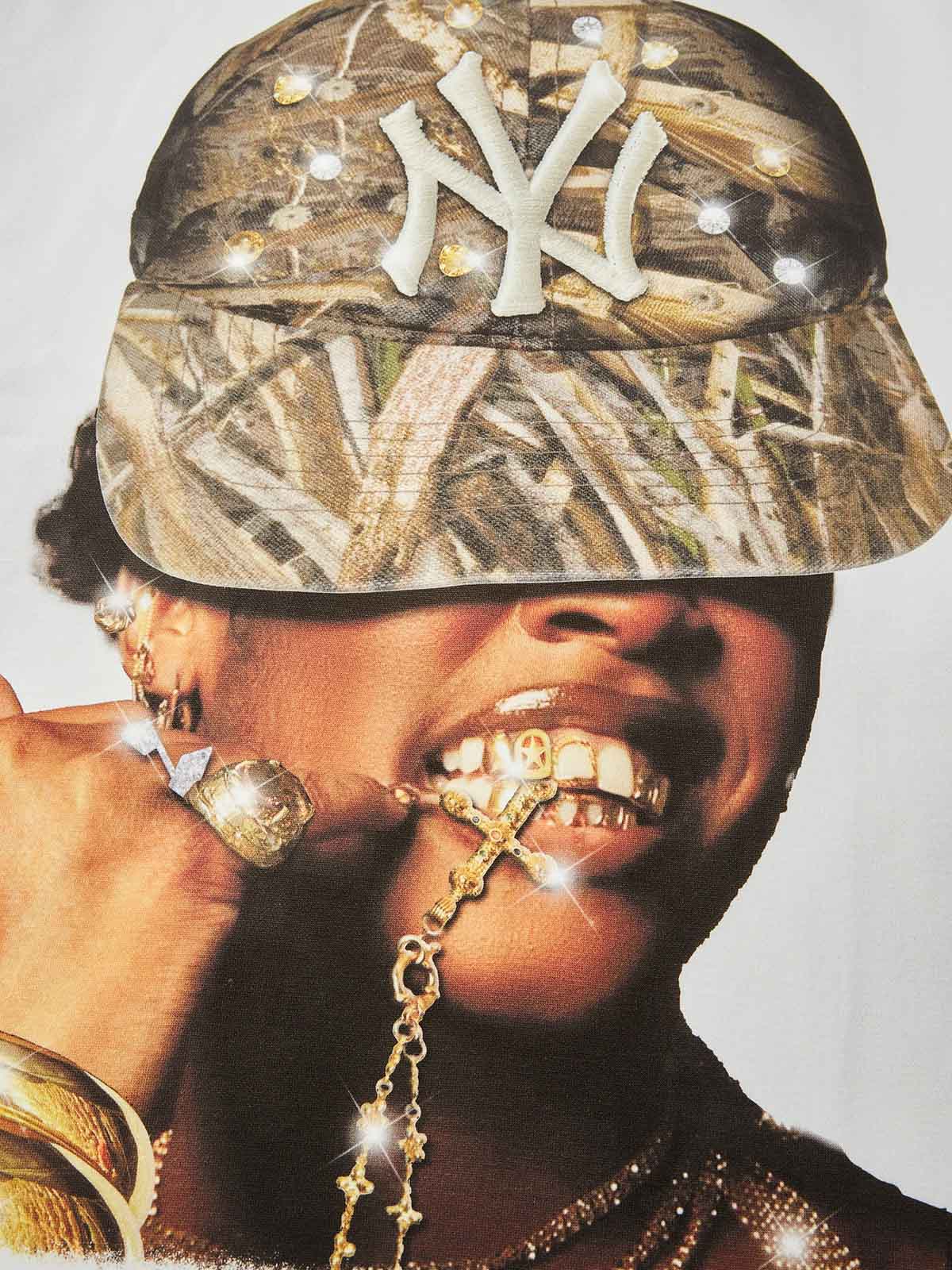 NOISSEY Real Tree Camo "Rhinestone NY" Portrait Layered Long Sleeve - Image 6