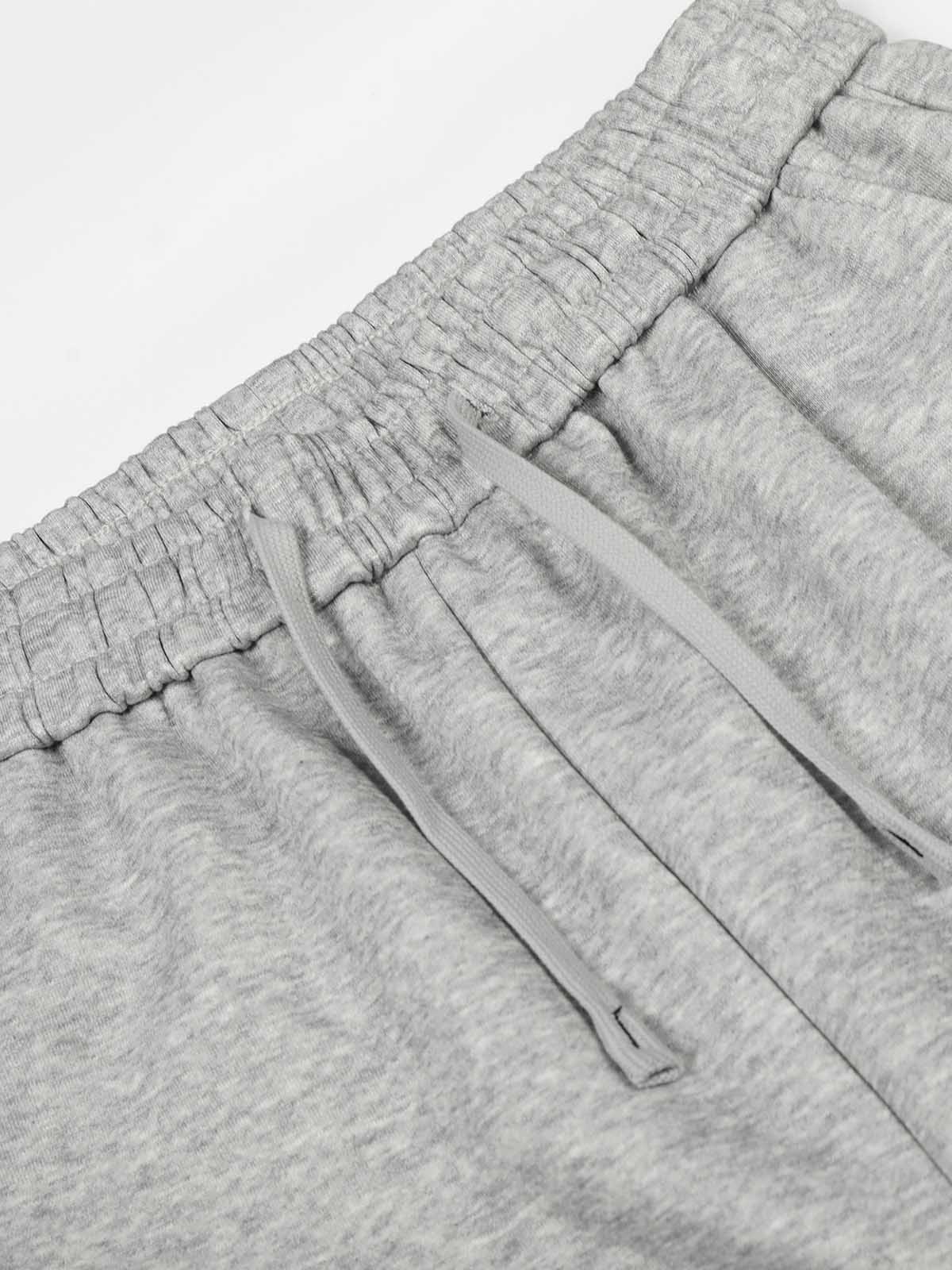 Elastic Waistband Curved-Cut Casual Pants - Image 7