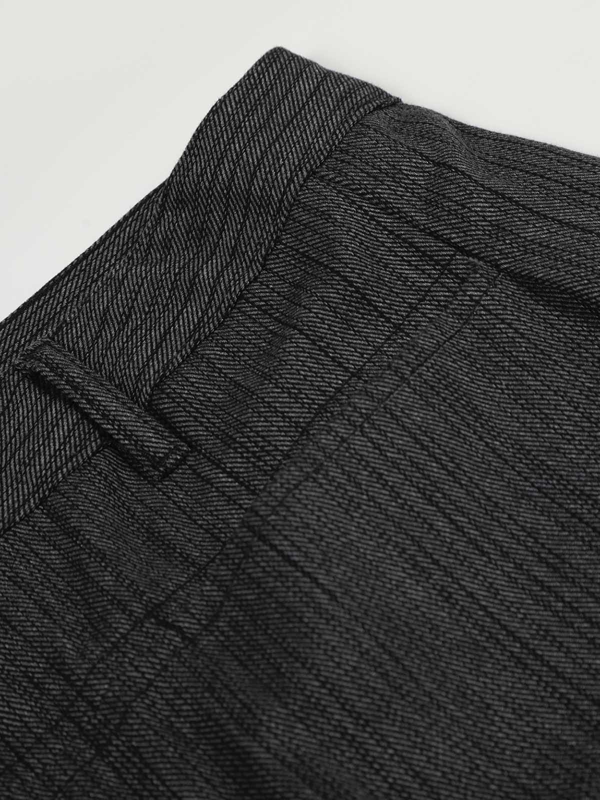 Embroidered Gray-Black Jeans - Image 5