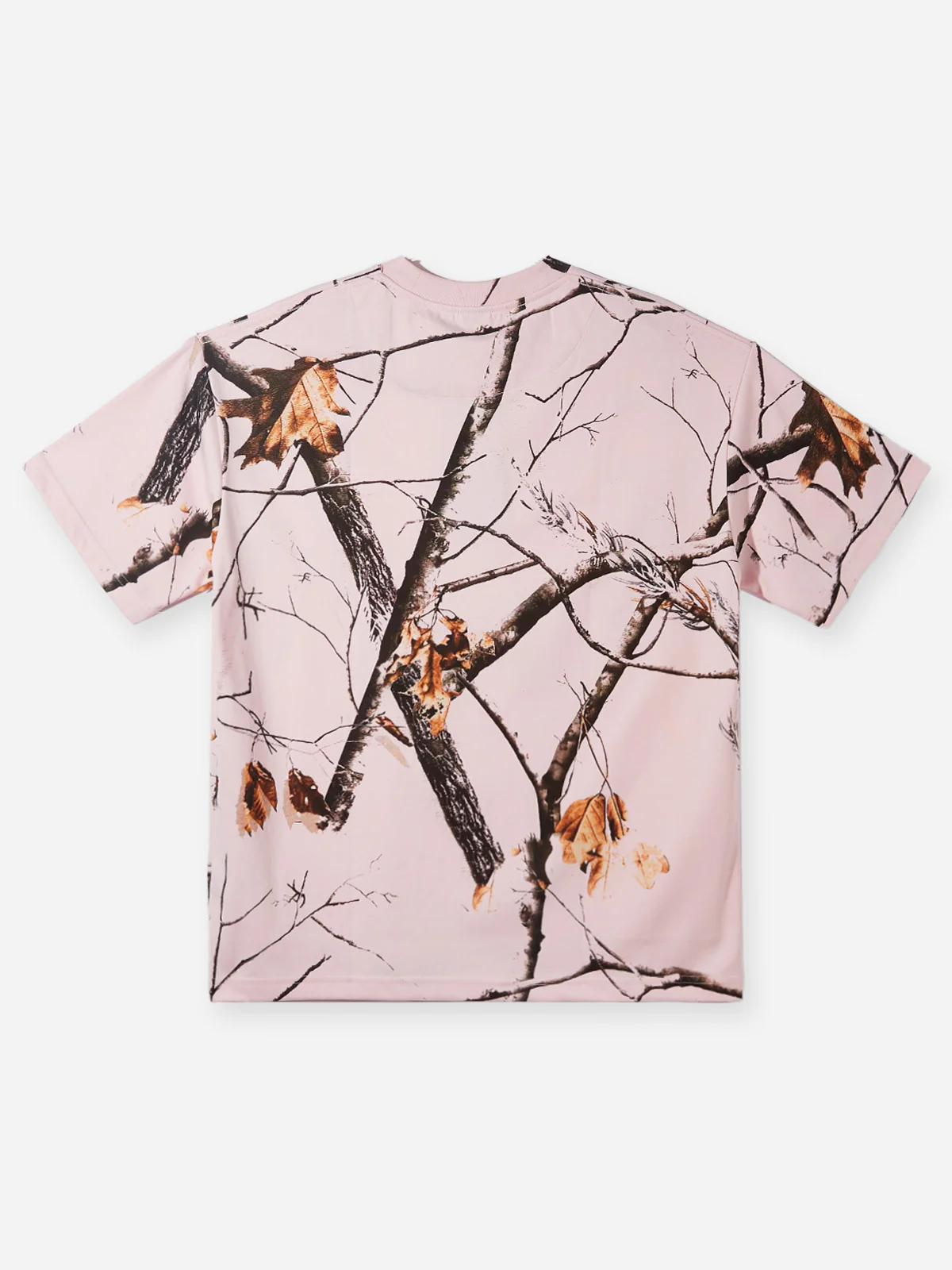 Faith Over Fear Pink Tree Pattern Print T-shirt - Image 2