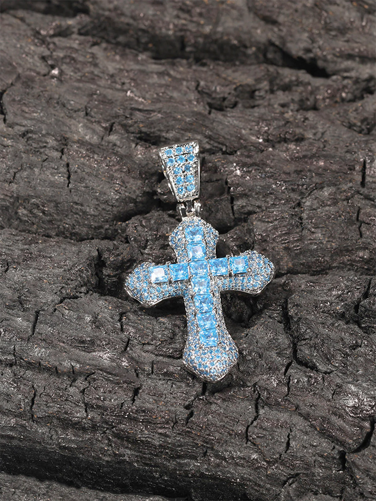 Full Pave Cross Necklace - Image 13